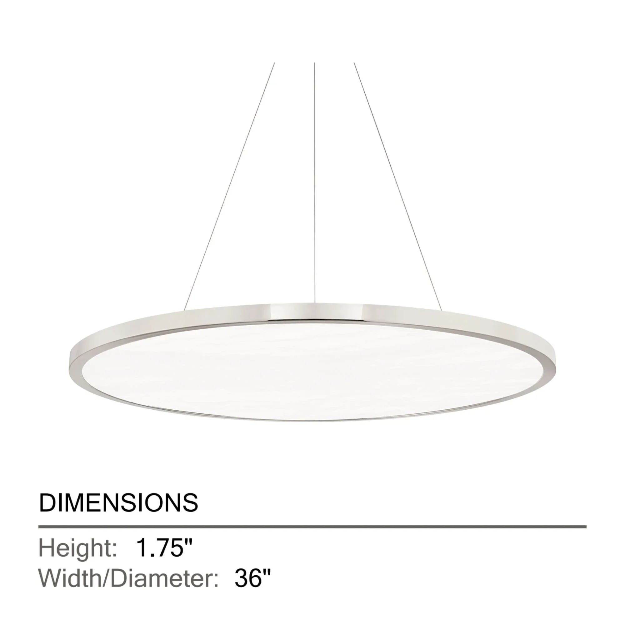 Hudson Valley Lighting - Eastport 36" LED Chandelier, Polished Nickel Finish | Bees Lighting