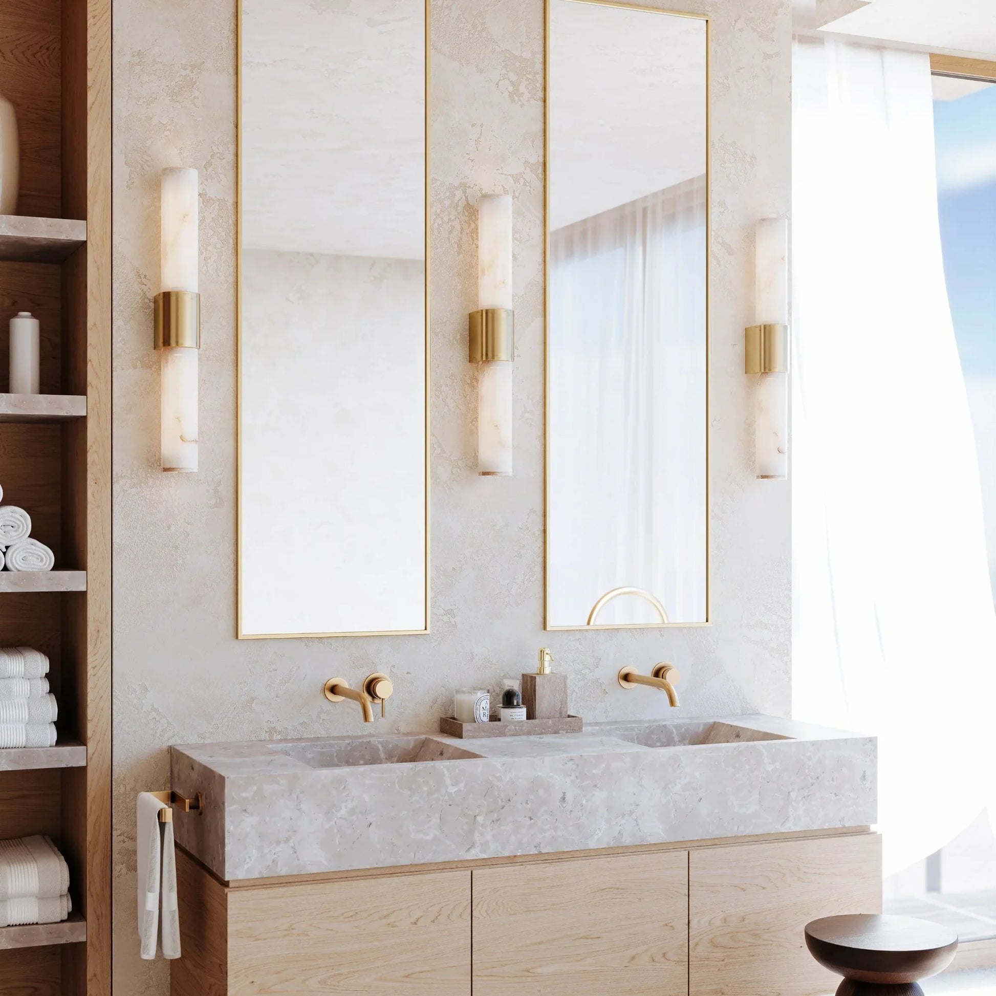 Hudson Valley Lighting - Ellington 24" 2-Light Bath and Vanity Light, Aged Brass Finish | Bees Lighting