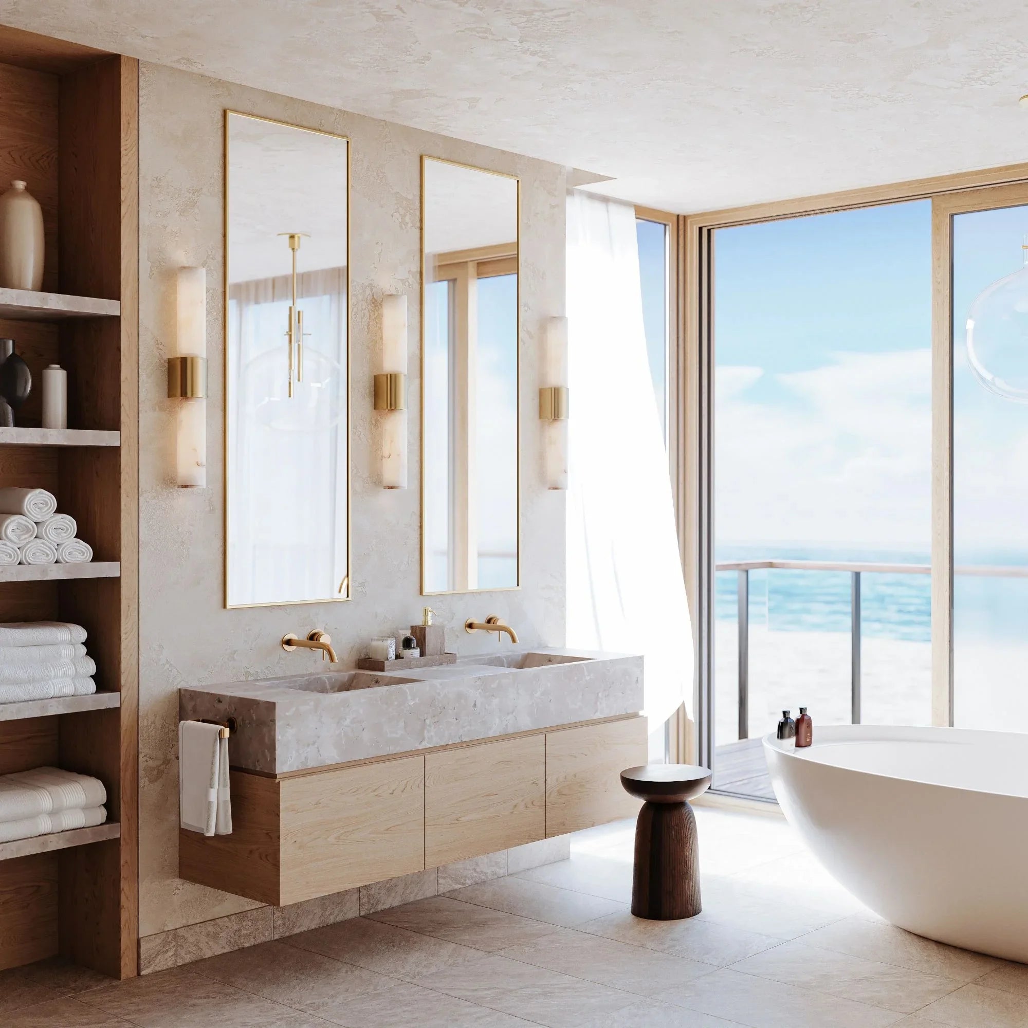 Hudson Valley Lighting - Ellington 24" 2-Light Bath and Vanity Light, Aged Brass Finish | Bees Lighting