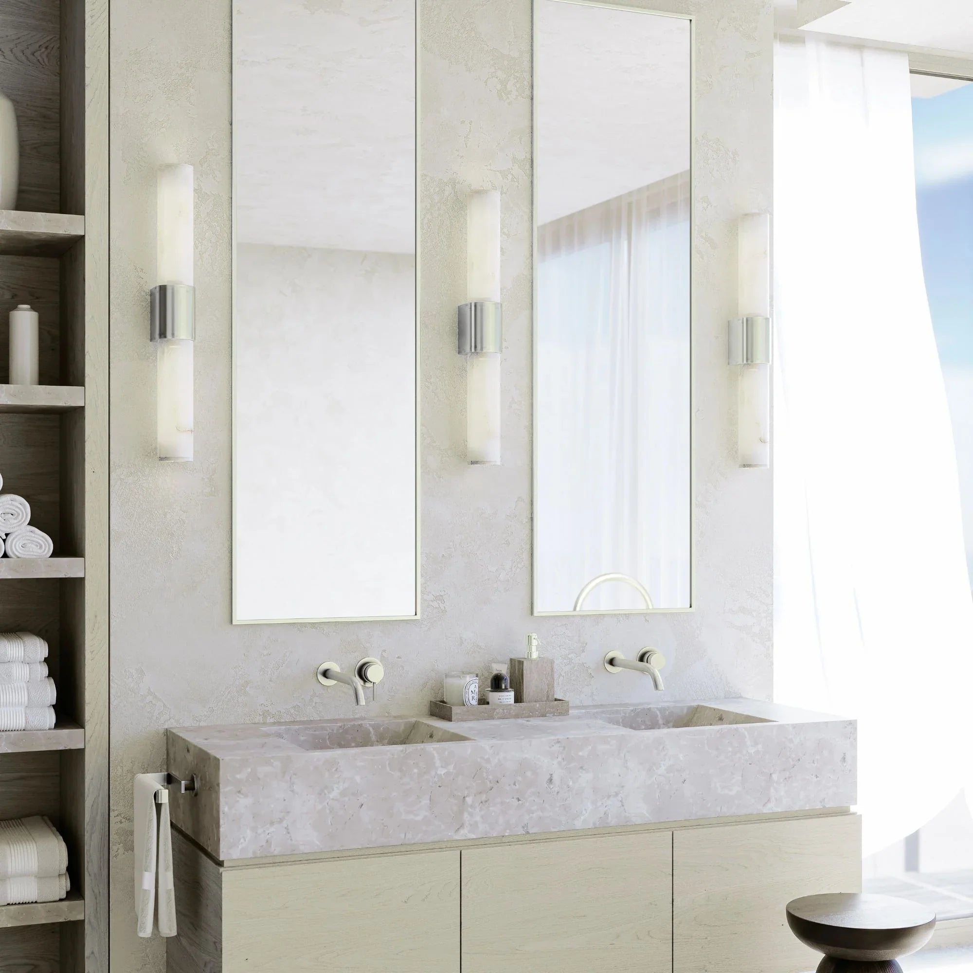 Hudson Valley Lighting - Ellington 24" 2-Light Bath and Vanity Light, Polished Nickel Finish | Bees Lighting