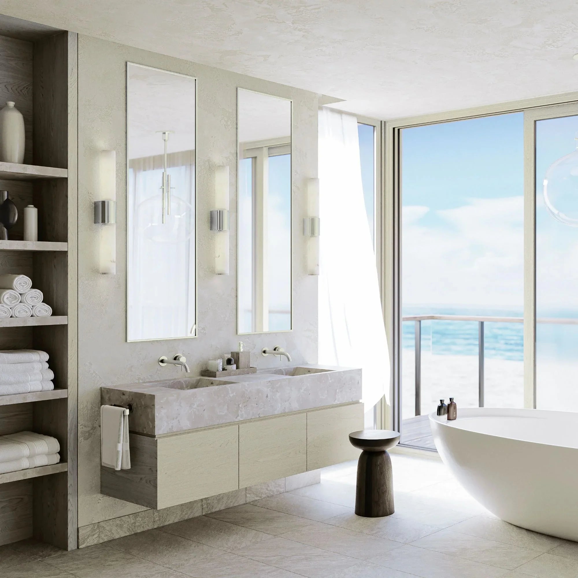 Hudson Valley Lighting - Ellington 24" 2-Light Bath and Vanity Light, Polished Nickel Finish | Bees Lighting