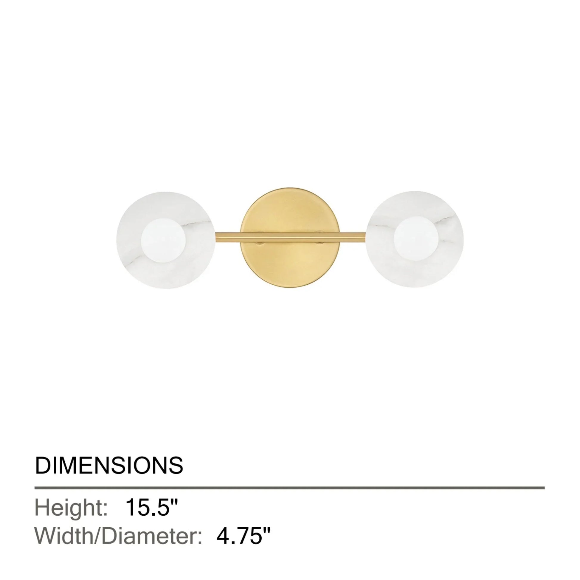 Hudson Valley Lighting - Elmont 16" 2-Light Bath and Vanity Light, Aged Brass Finish | Bees Lighting