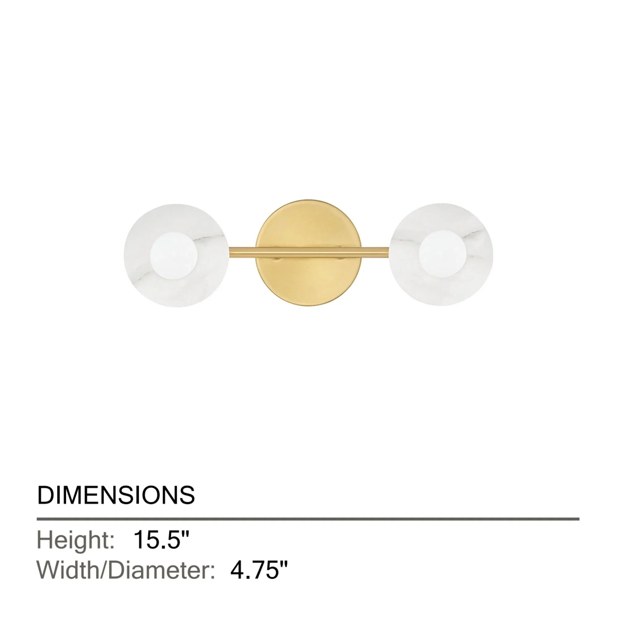 Hudson Valley Lighting - Elmont 16" 2-Light Bath and Vanity Light, Aged Brass Finish | Bees Lighting