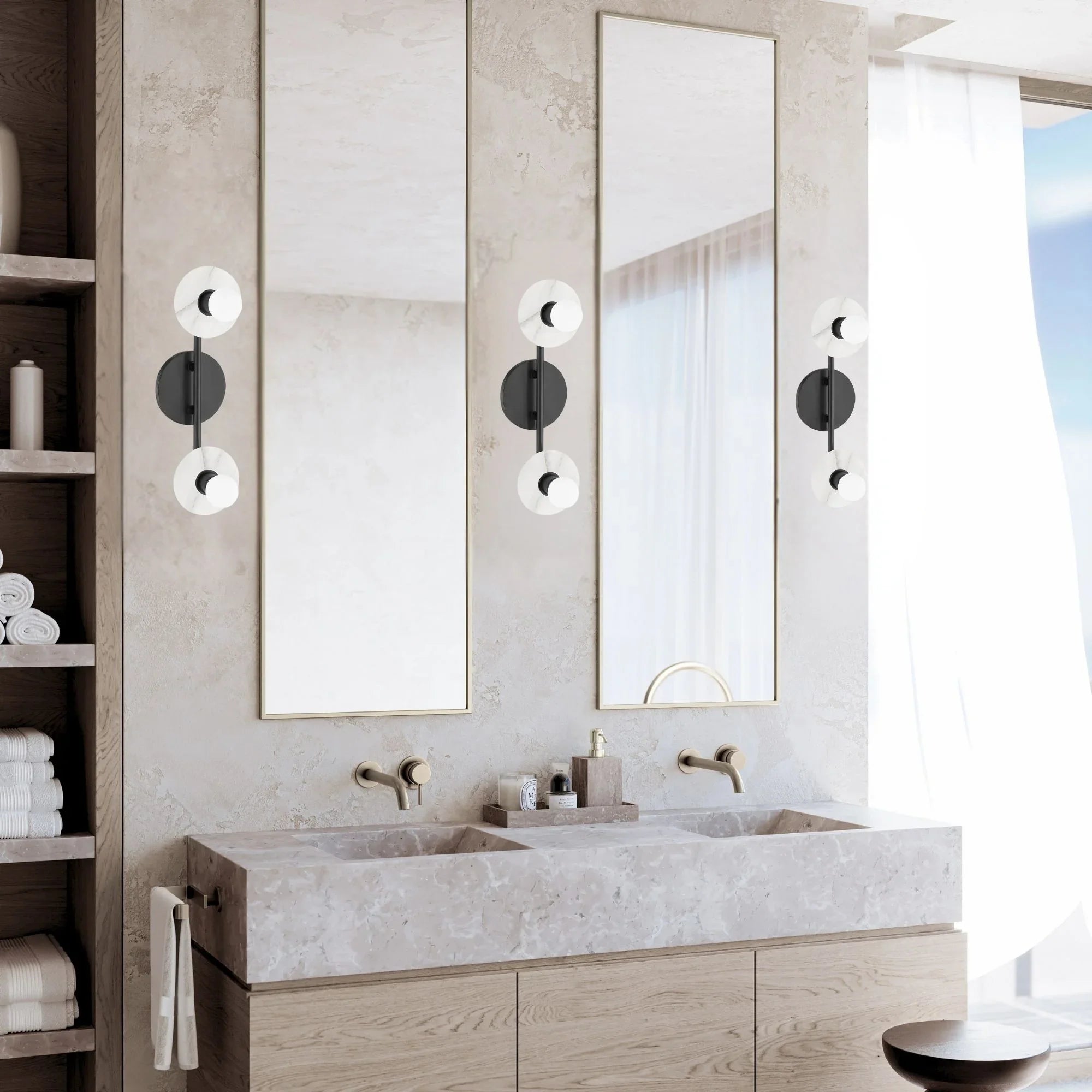 Elmont 16" 2-Light Bath and Vanity Light, Old Bronze Finish