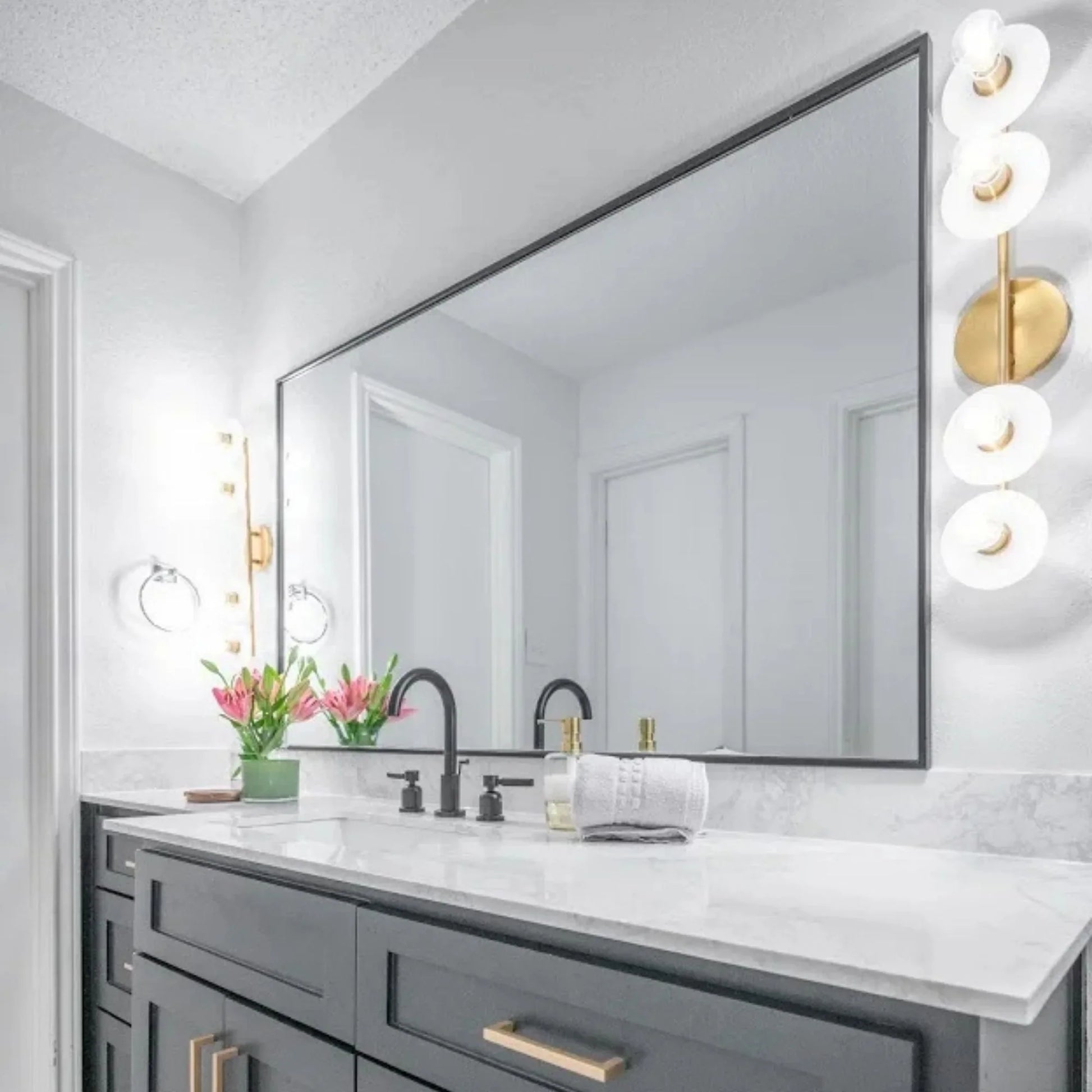 Hudson Valley Lighting - Elmont 25" 4-Light Bath and Vanity Light, Aged Brass Finish | Bees Lighting