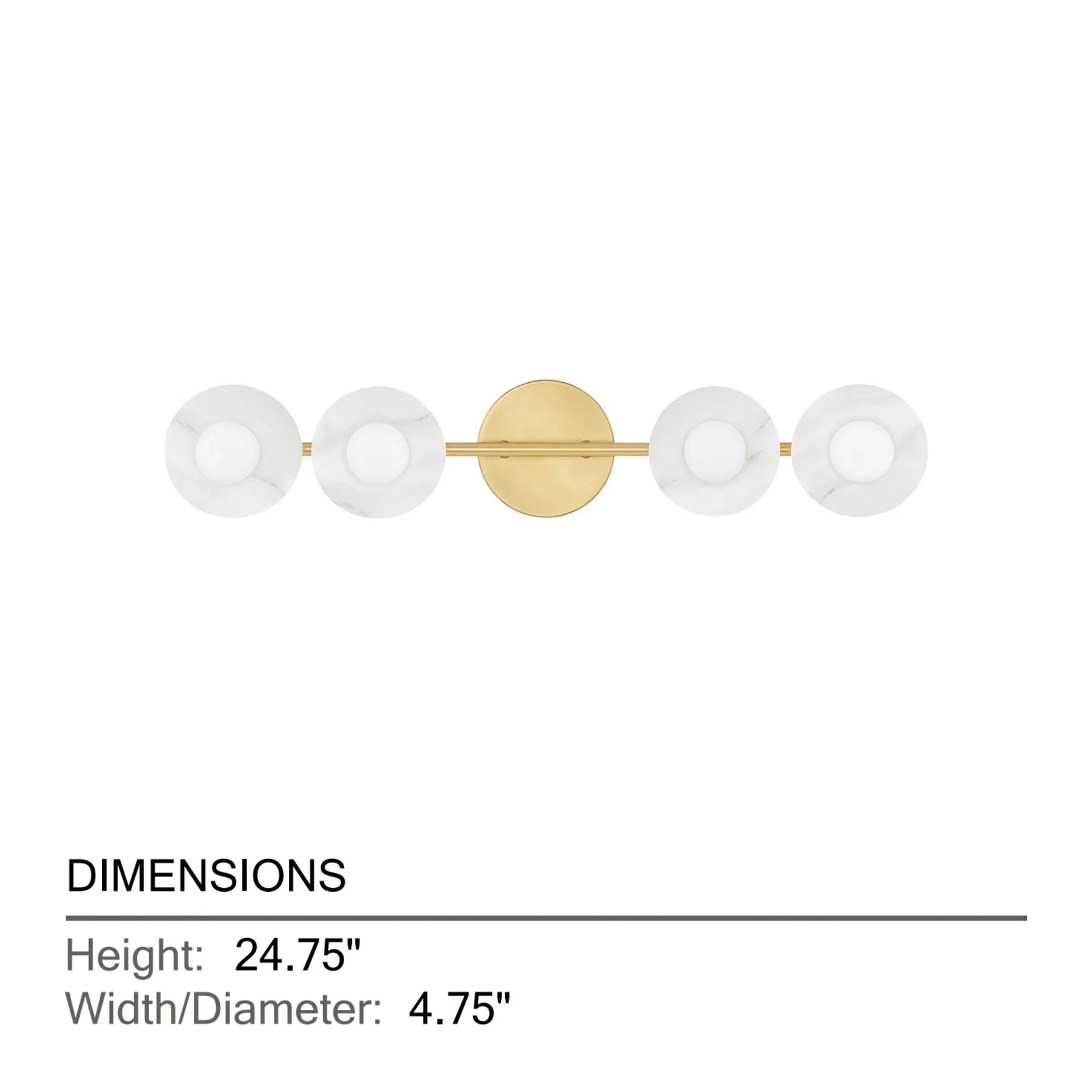 Hudson Valley Lighting - Elmont 25" 4-Light Bath and Vanity Light, Aged Brass Finish | Bees Lighting