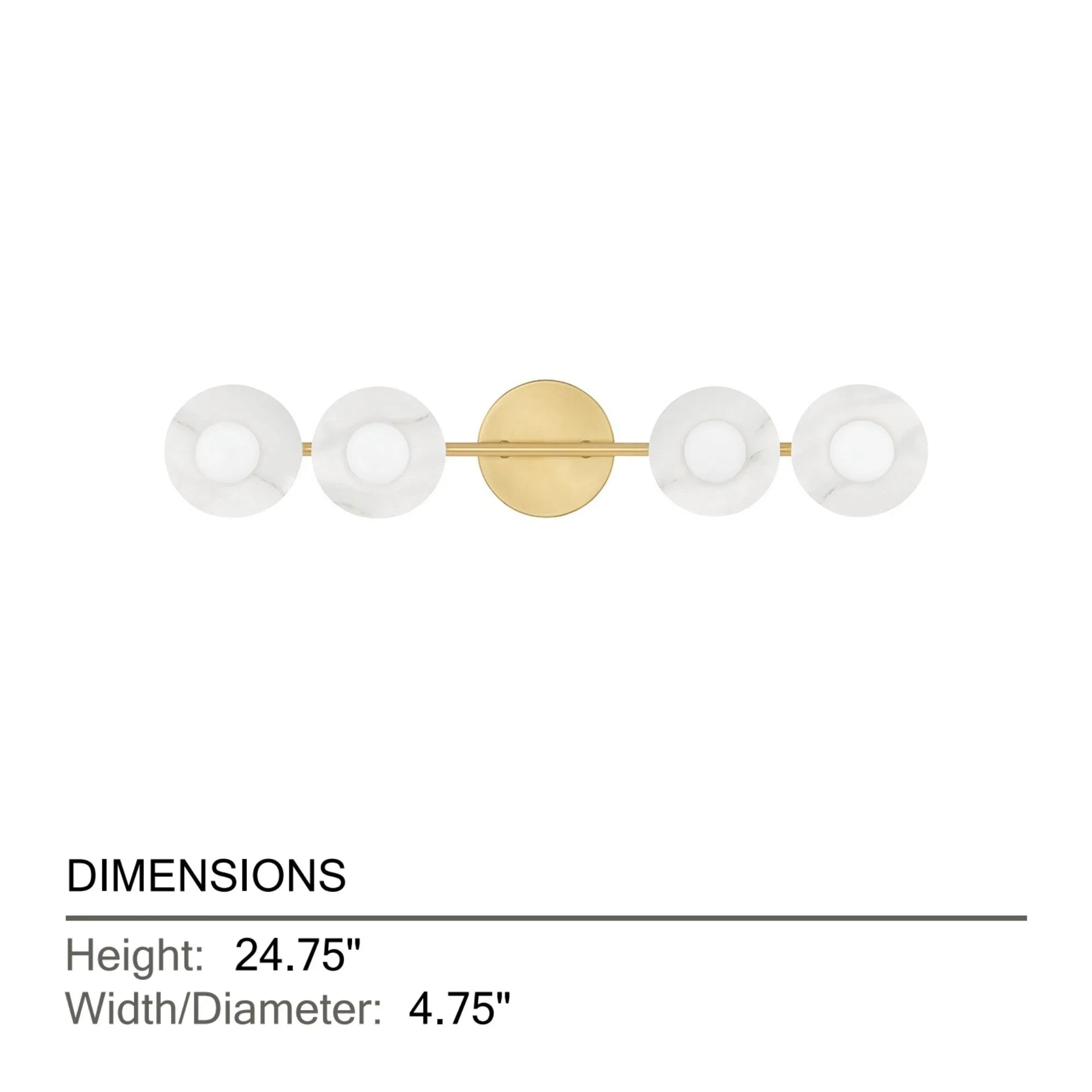 Hudson Valley Lighting - Elmont 25" 4-Light Bath and Vanity Light, Aged Brass Finish | Bees Lighting