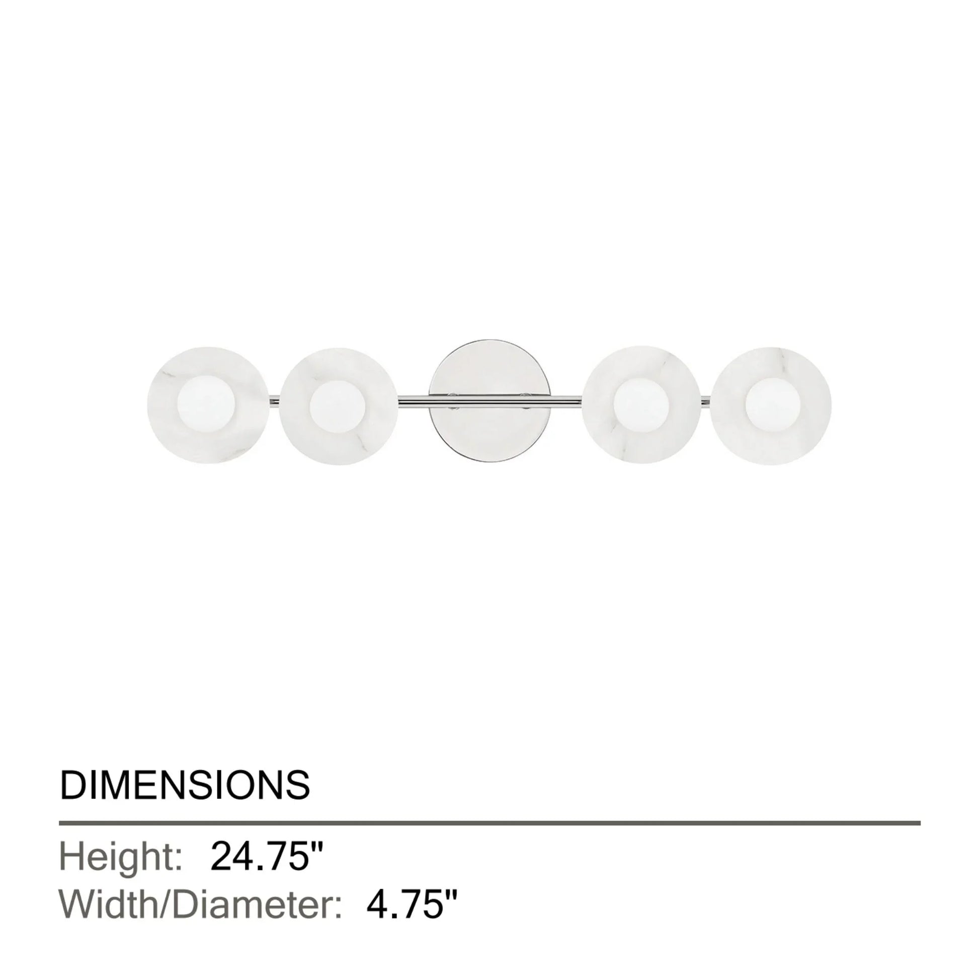 Hudson Valley Lighting - Elmont 25" 4-Light Bath and Vanity Light, Polished Nickel Finish | Bees Lighting