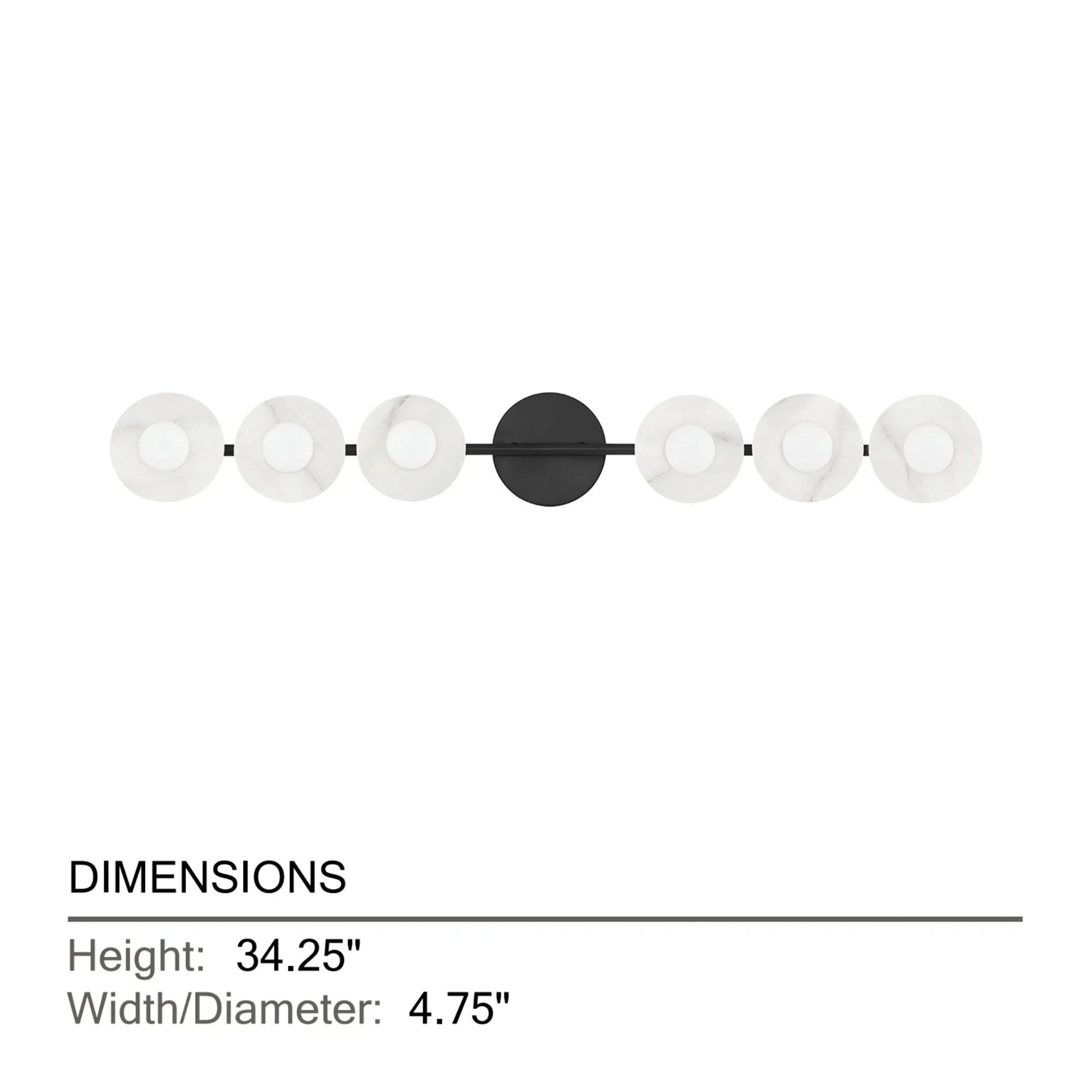 Hudson Valley Lighting - Elmont 34" 6-Light Bath and Vanity Light, Old Bronze Finish | Bees Lighting