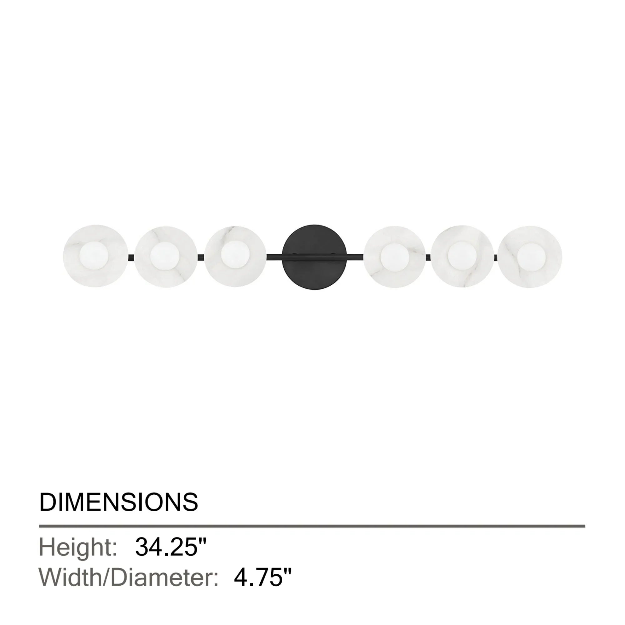 Hudson Valley Lighting - Elmont 34" 6-Light Bath and Vanity Light, Old Bronze Finish | Bees Lighting