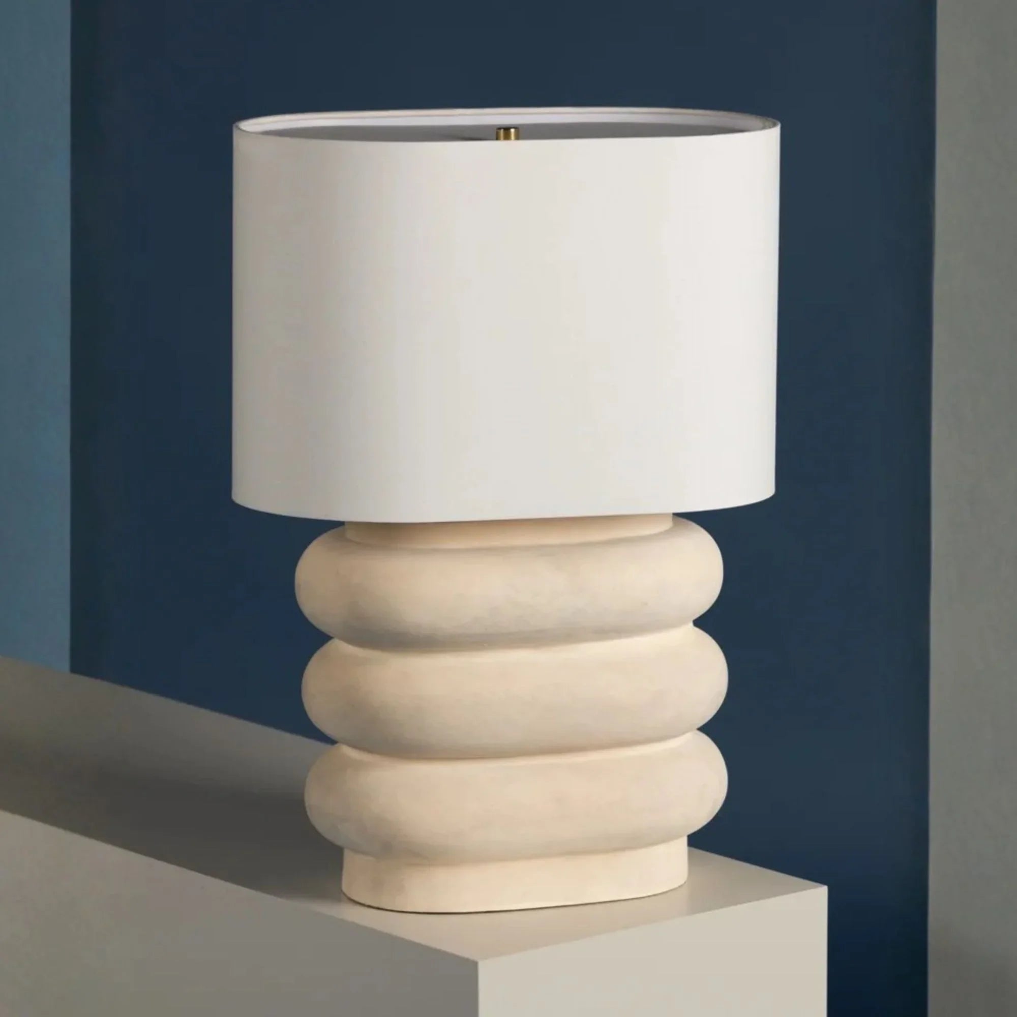 Hudson Valley Lighting - Ewing 25" Table Lamp, Aged Brass/Weathered Ivory Ceramic Finish | Bees Lighting