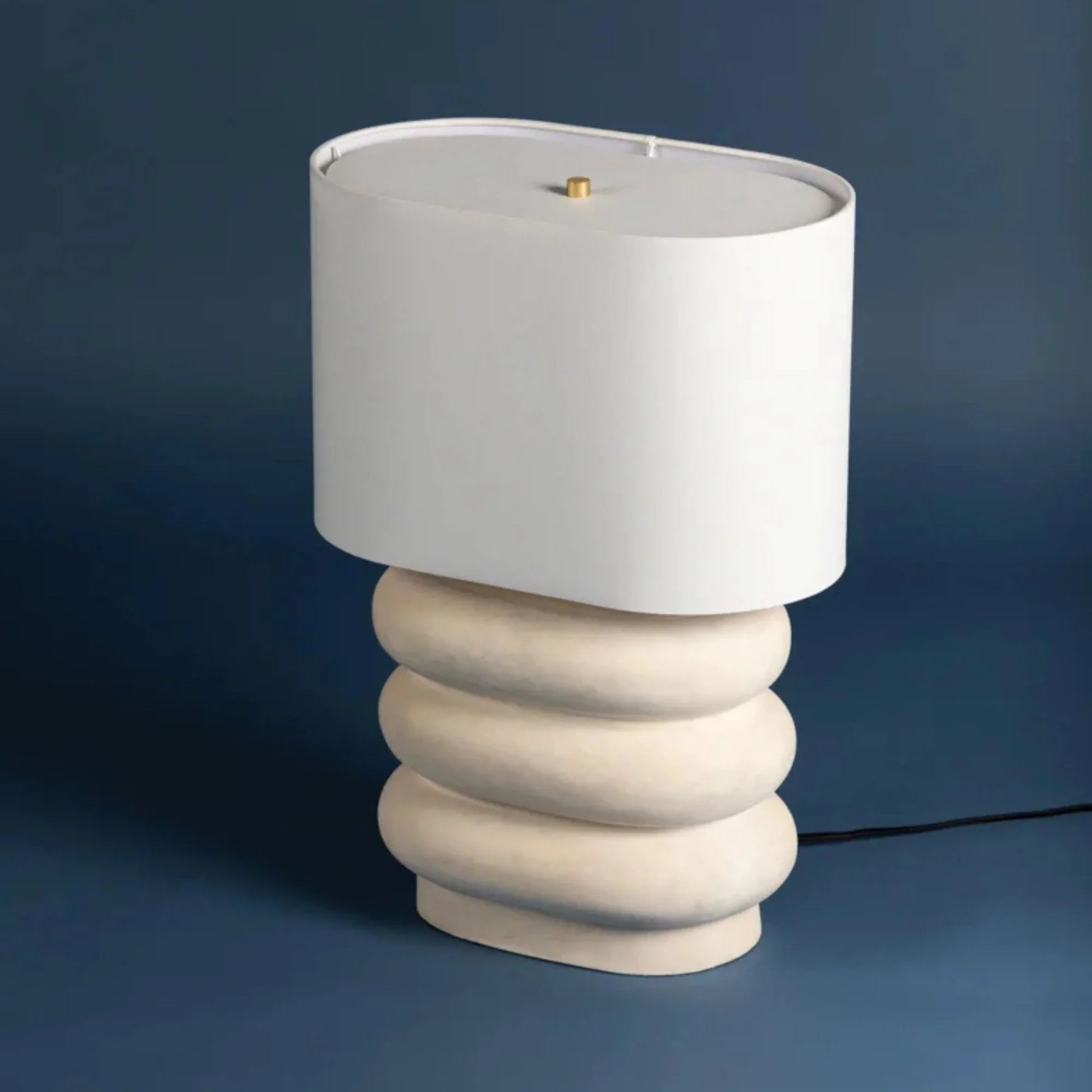 Hudson Valley Lighting - Ewing 25" Table Lamp, Aged Brass/Weathered Ivory Ceramic Finish | Bees Lighting