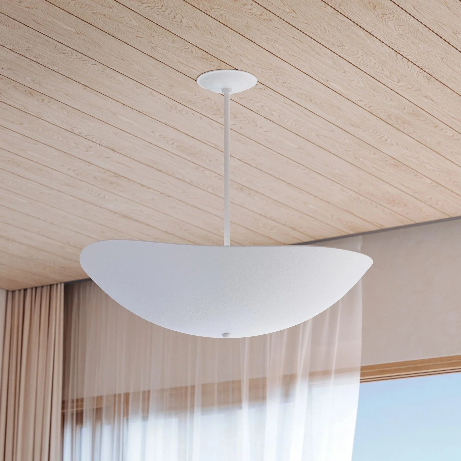 Hudson Valley Lighting - Fabius 24" Pendant, White Plaster Finish | Bees Lighting