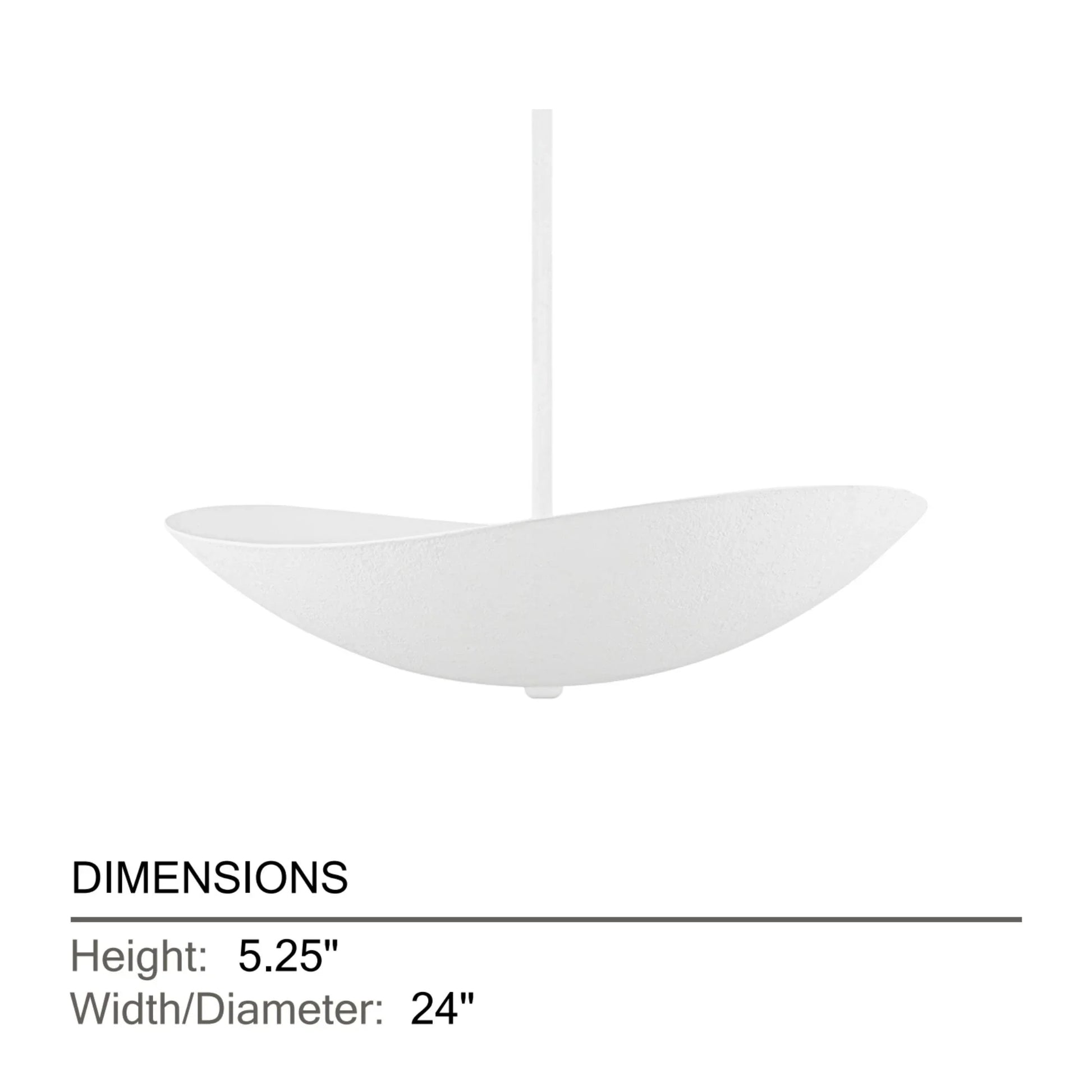 Hudson Valley Lighting - Fabius 24" Pendant, White Plaster Finish | Bees Lighting