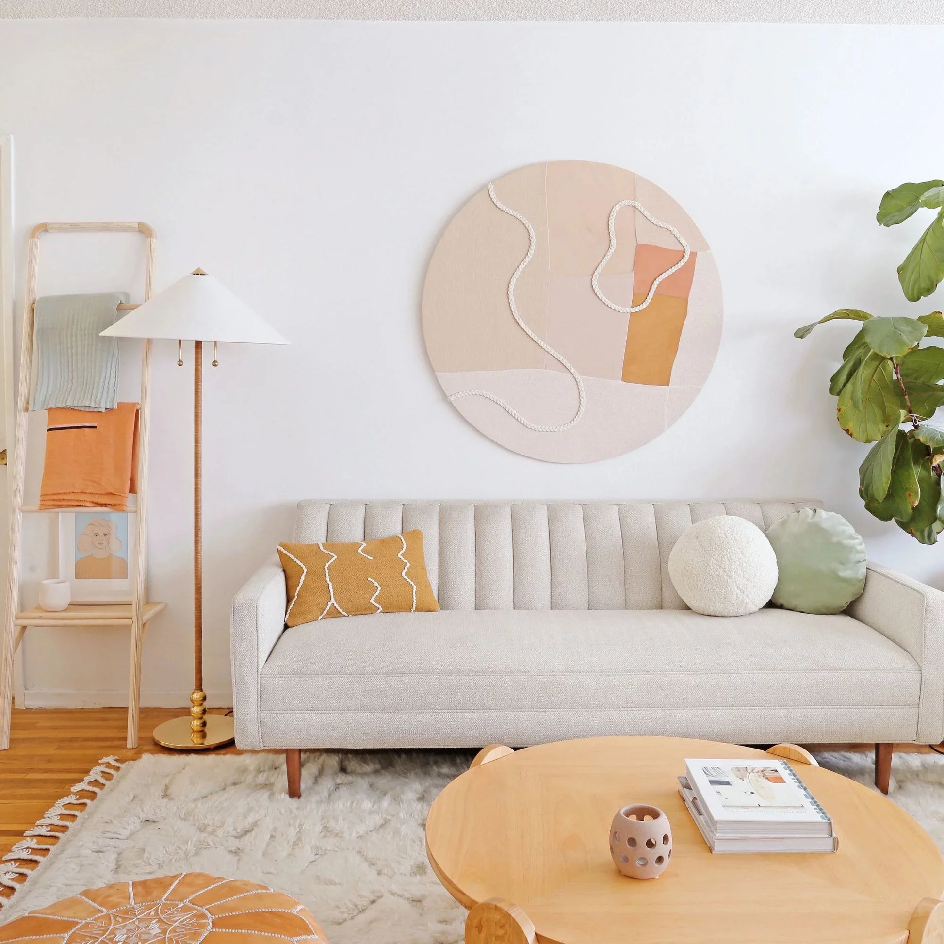 Hudson Valley Lighting - Flare 62" 2-Light Floor Lamp, Aged Brass Finish | Bees Lighting