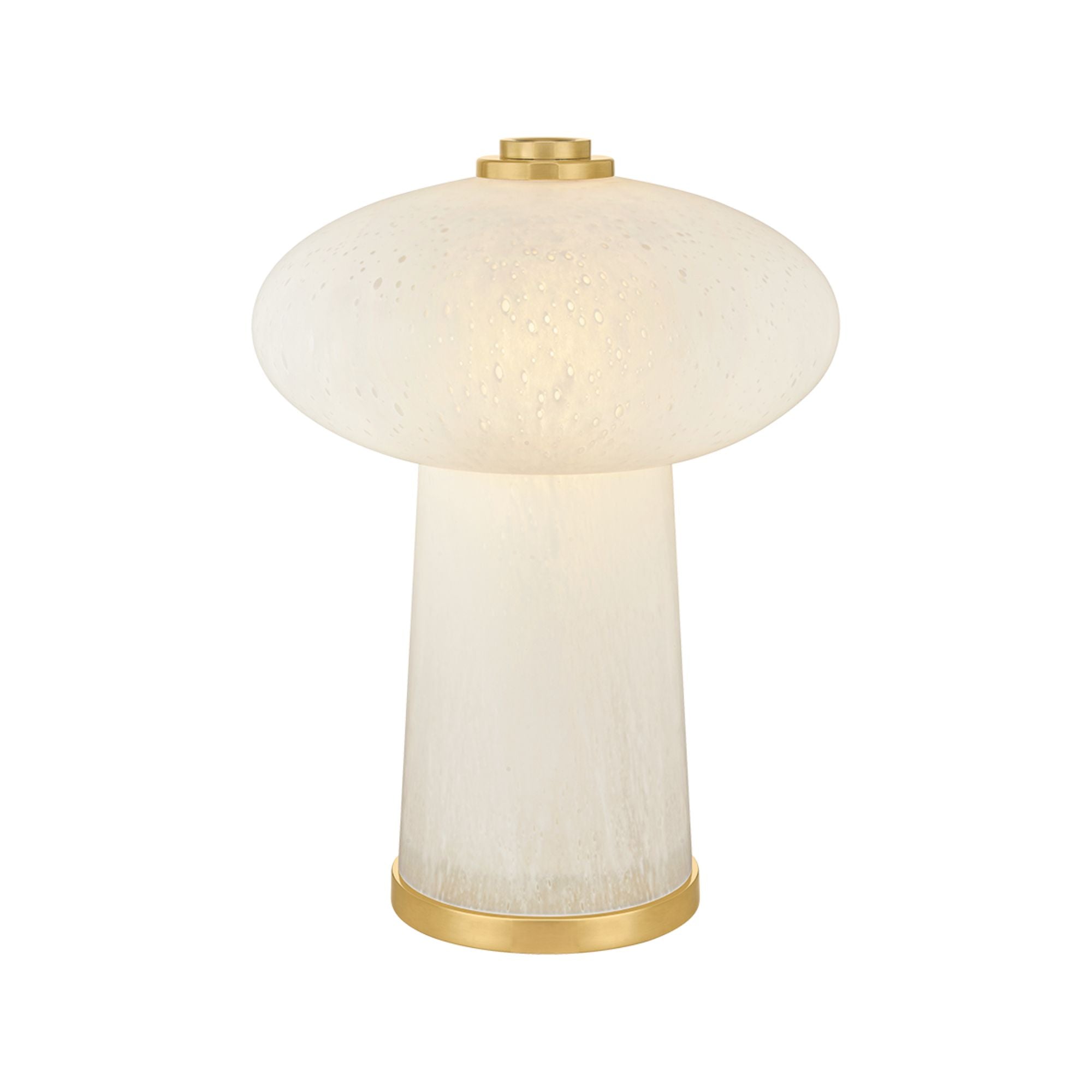 Fords 14" LED Table Lamp, Aged Brass Finish