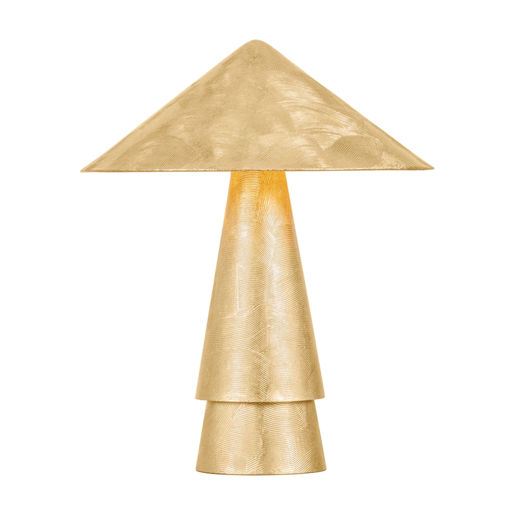 Foxton 22" Table Lamp, Vintage Gold Leaf Finish