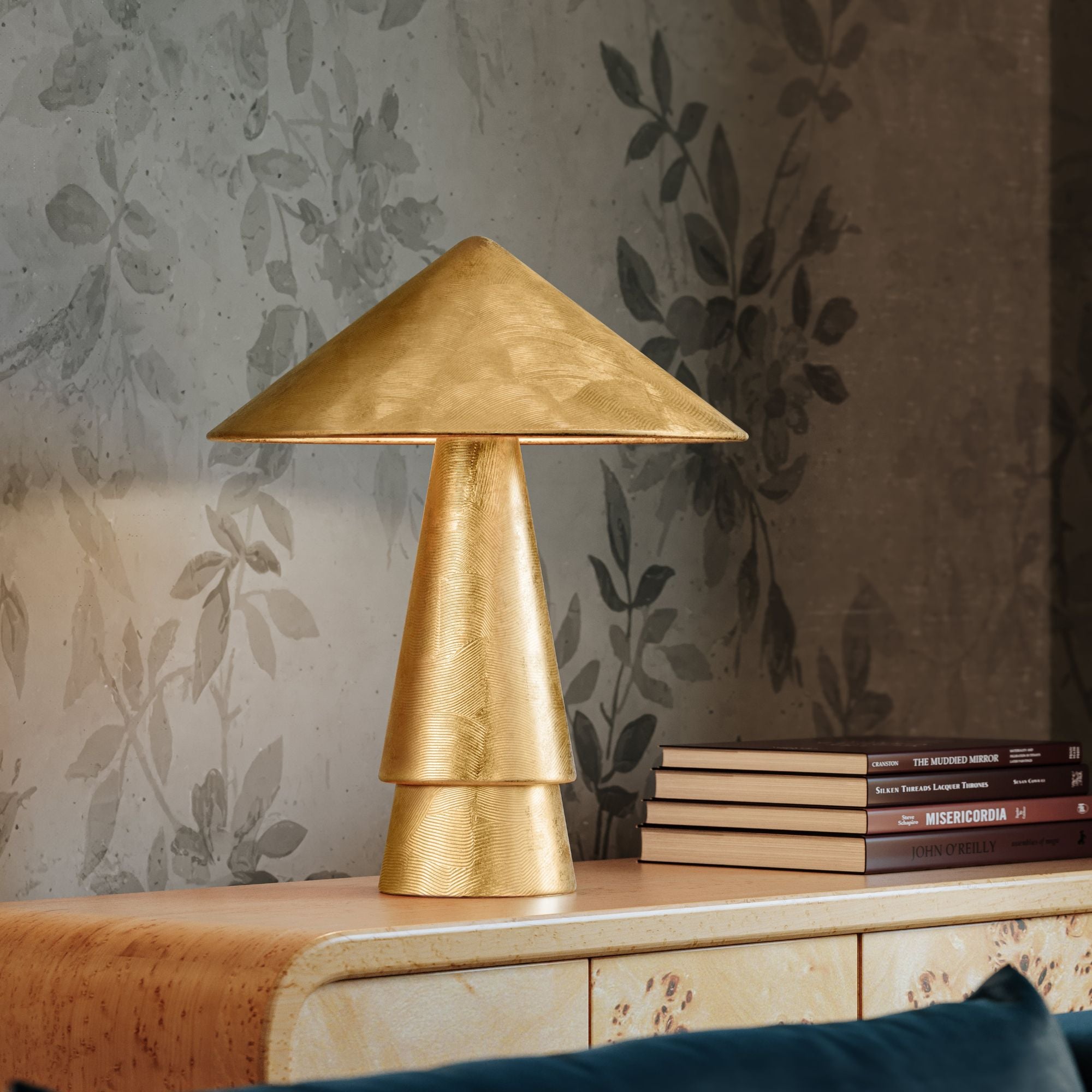 Foxton 22" Table Lamp, Vintage Gold Leaf Finish