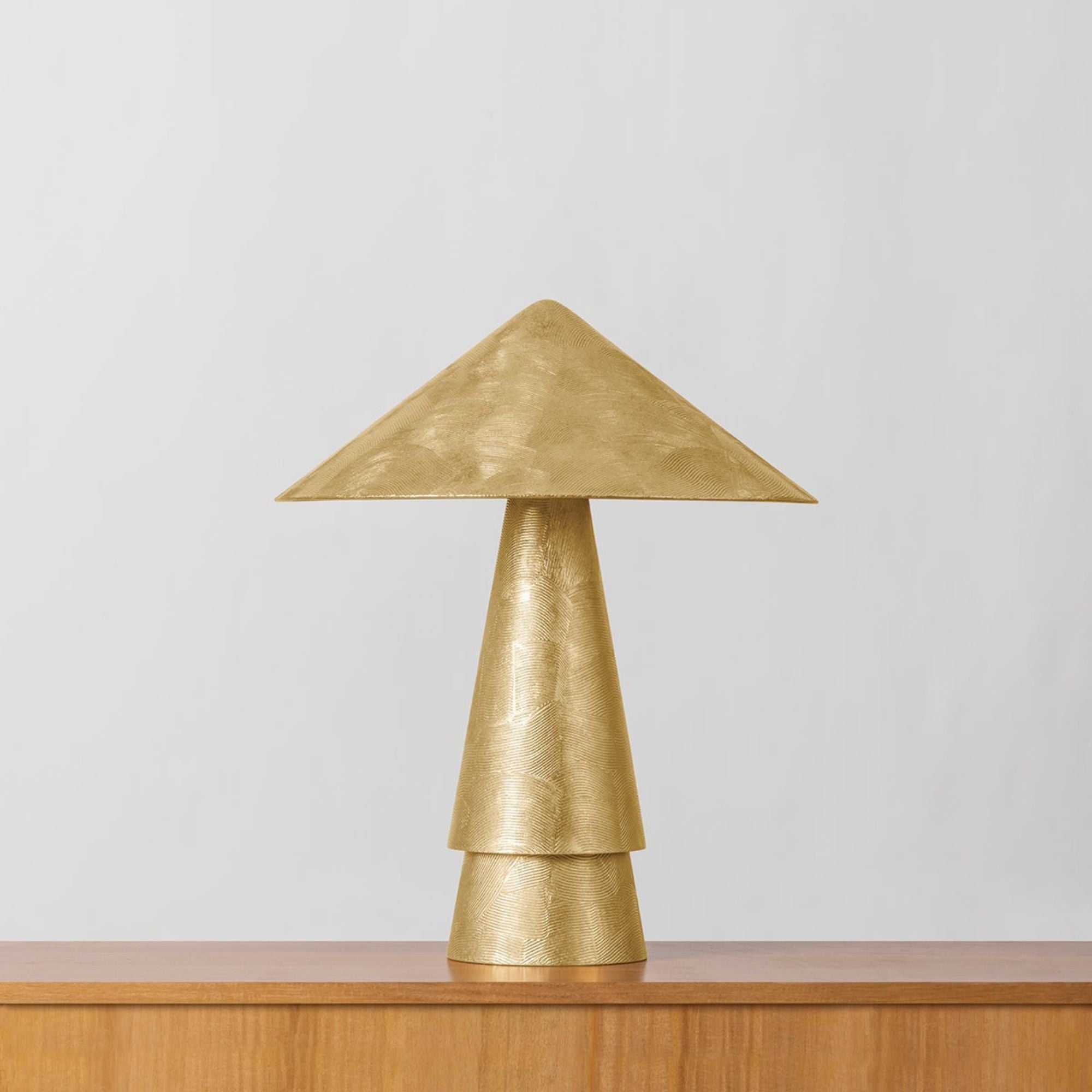 Foxton 22" Table Lamp, Vintage Gold Leaf Finish