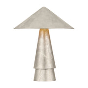 Foxton 22" Table Lamp, Warm Silver Leaf Finish