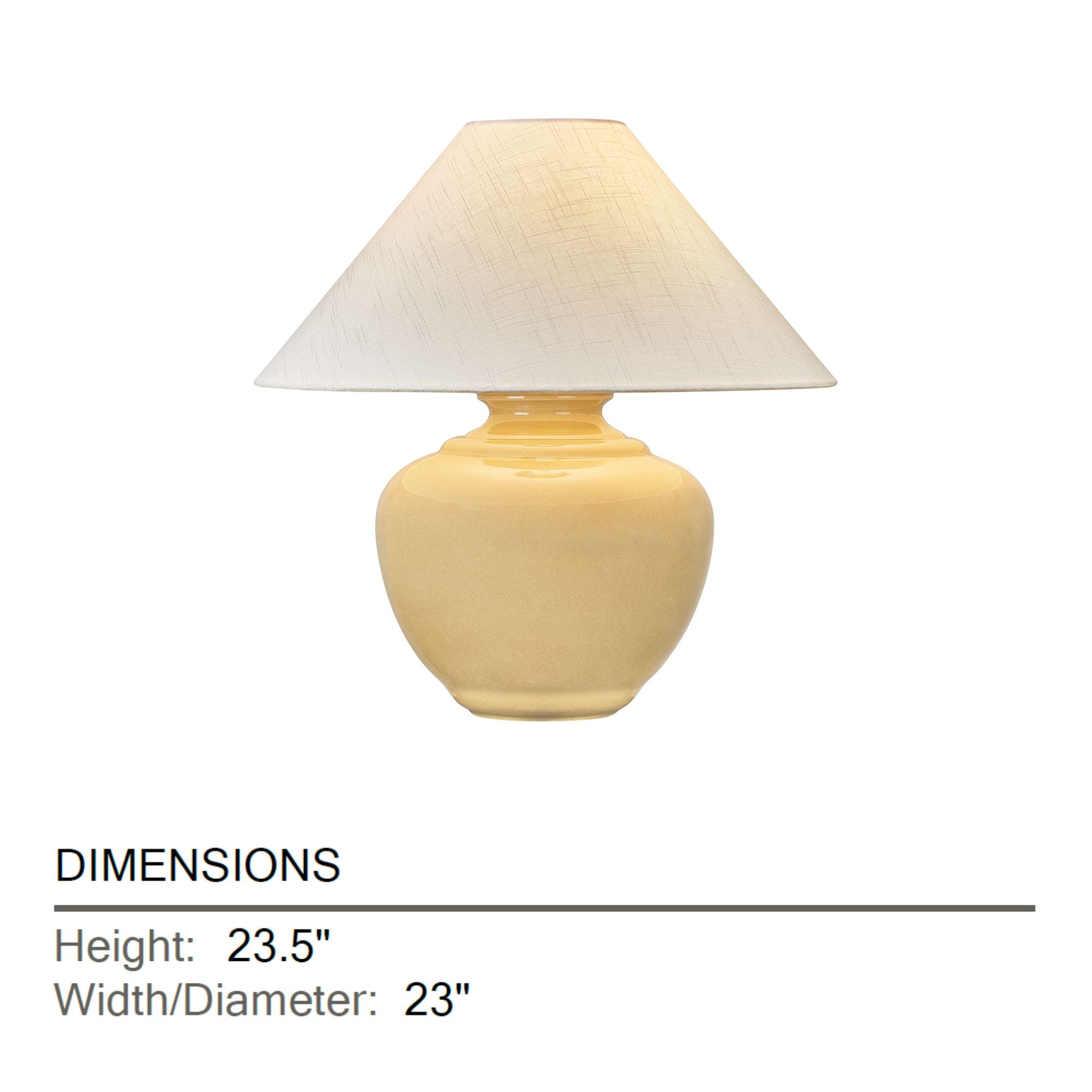 Hudson Valley French Ridge 23.5 in. Table Lamp, Aged Brass with Ceramic Dijon Wash & Textured Linen Shade