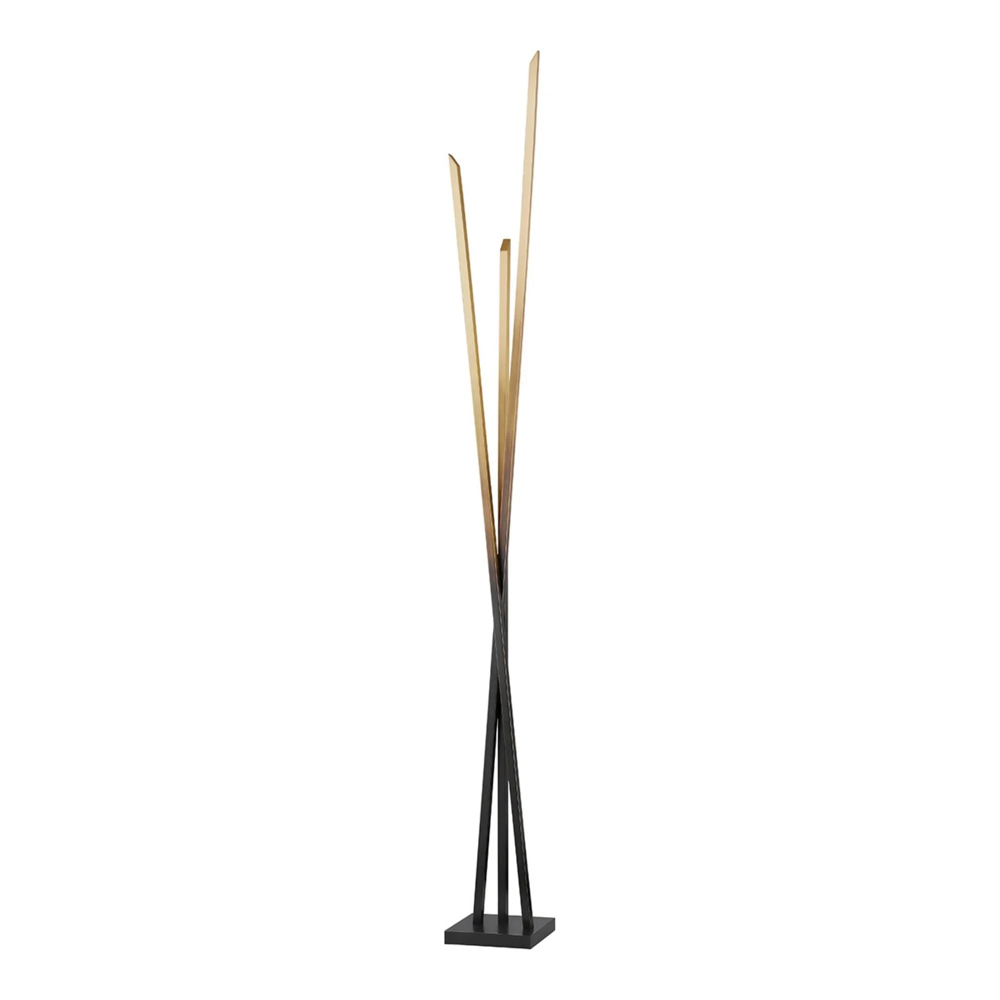 Hudson Valley Lighting - Gansevoort 78" LED Floor Lamp, Gradient Brass Finish | Bees Lighting