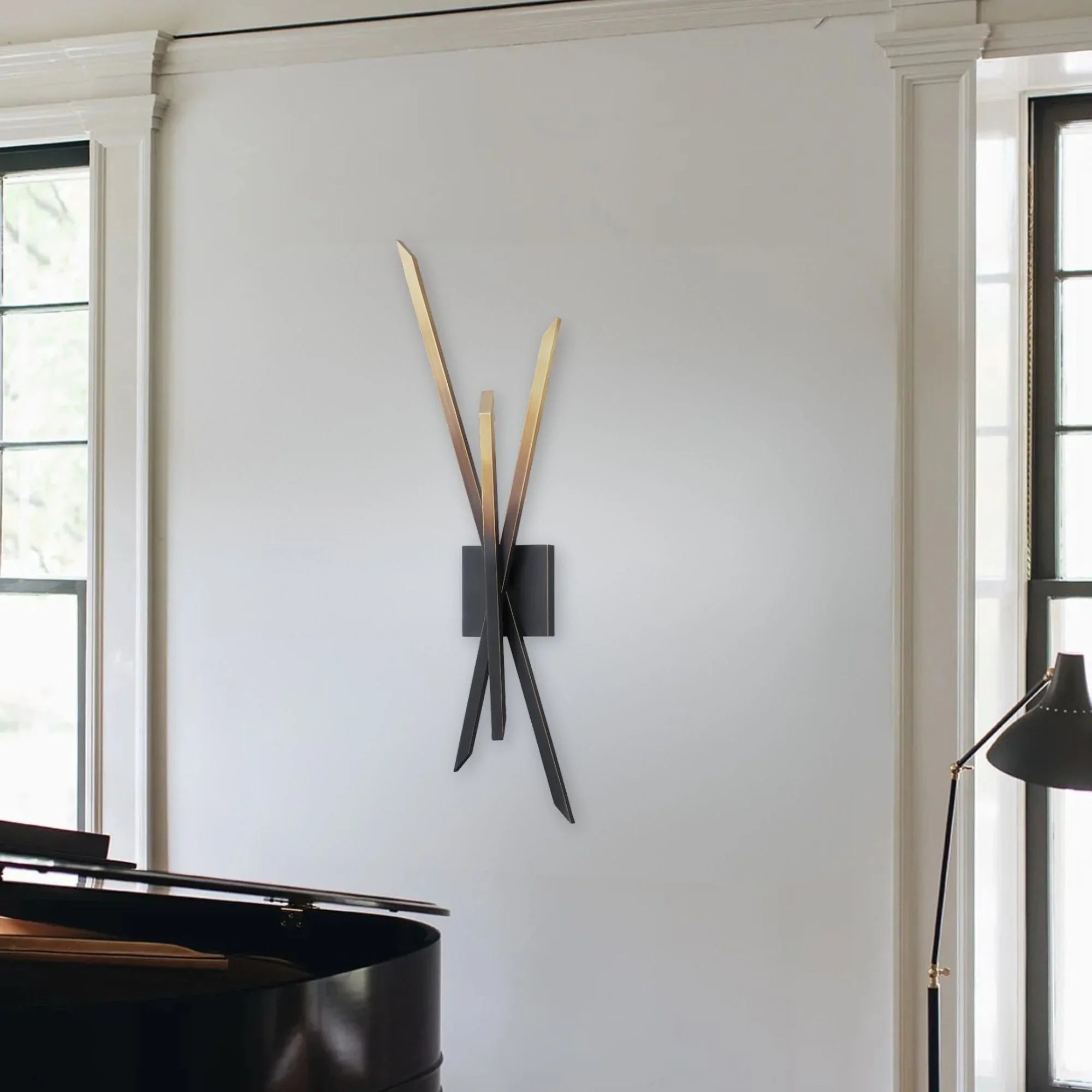 Gansevoort 28" LED Wall Sconce, Gradient Brass Finish