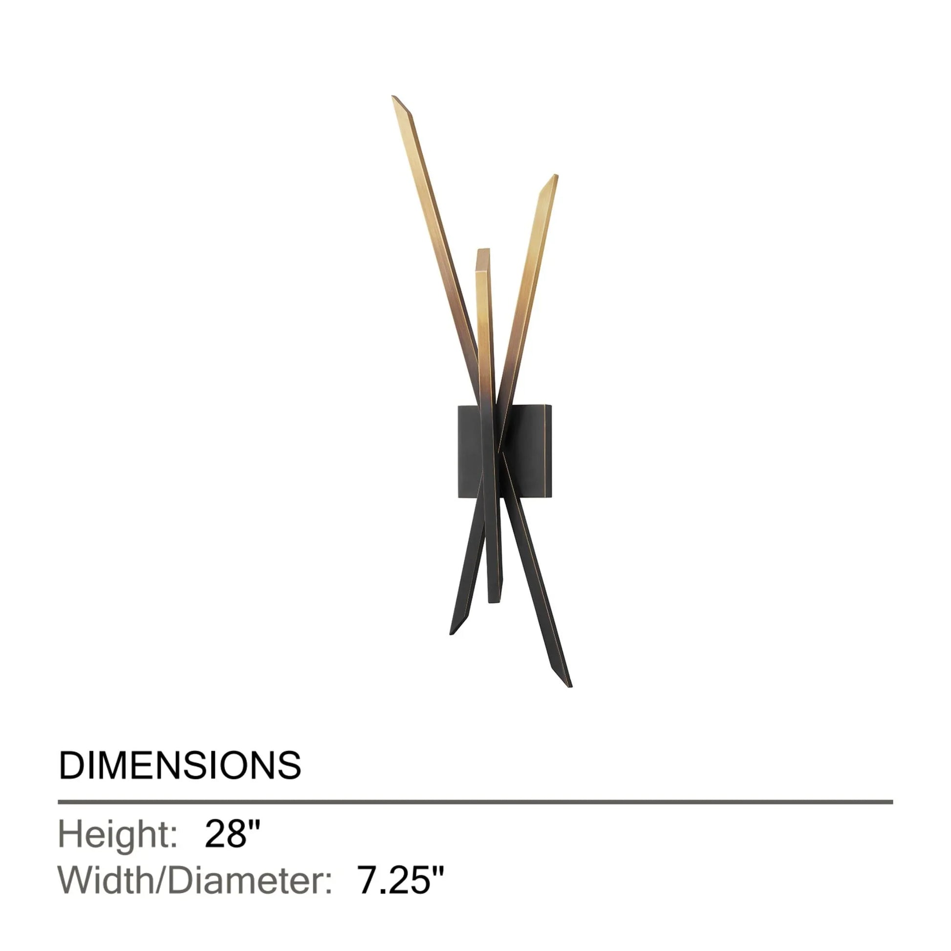 Hudson Valley Lighting - Gansevoort 28" LED Wall Sconce, Gradient Brass Finish | Bees Lighting