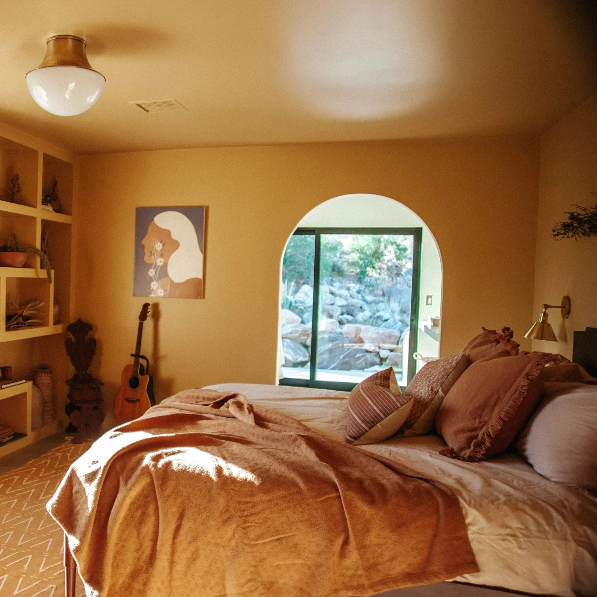 Garden City 11" Swing Arm Lamp, Aged Brass Finish