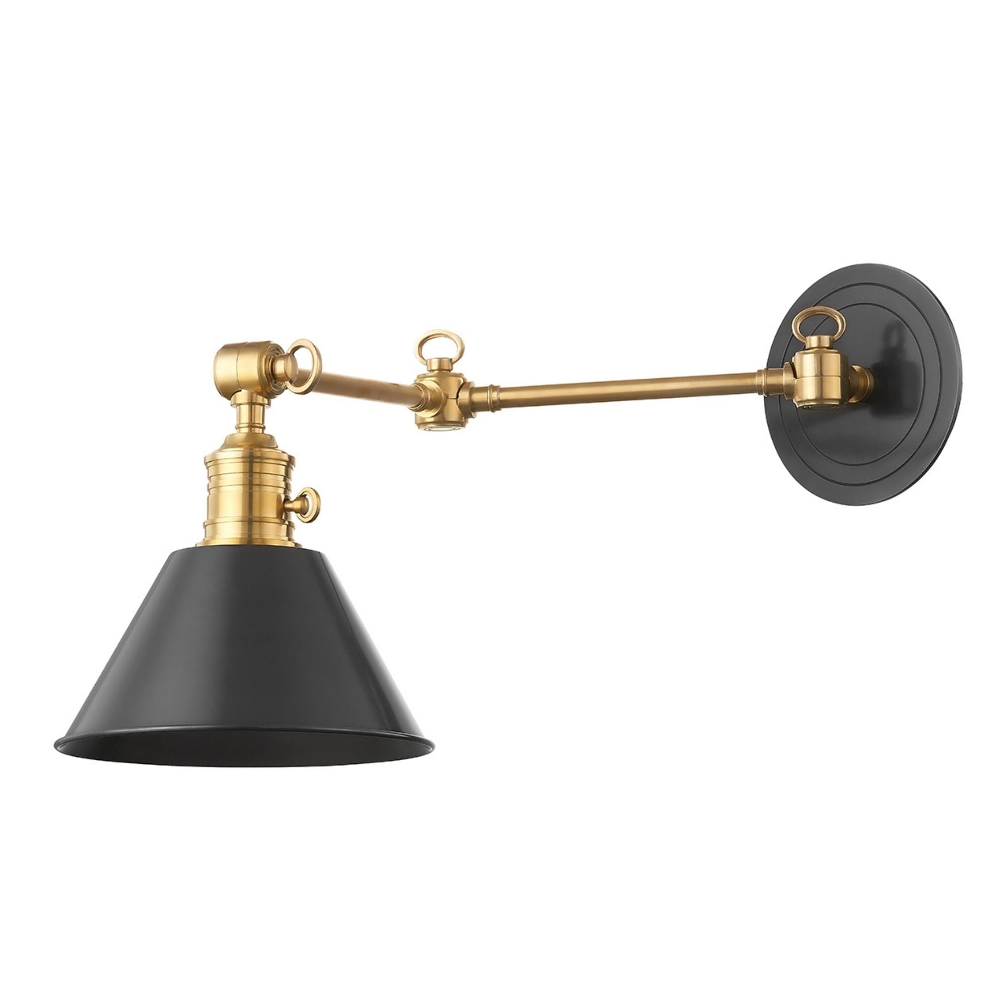 Garden City 11" Swing Arm Sconce, Aged Old Bronze Finish