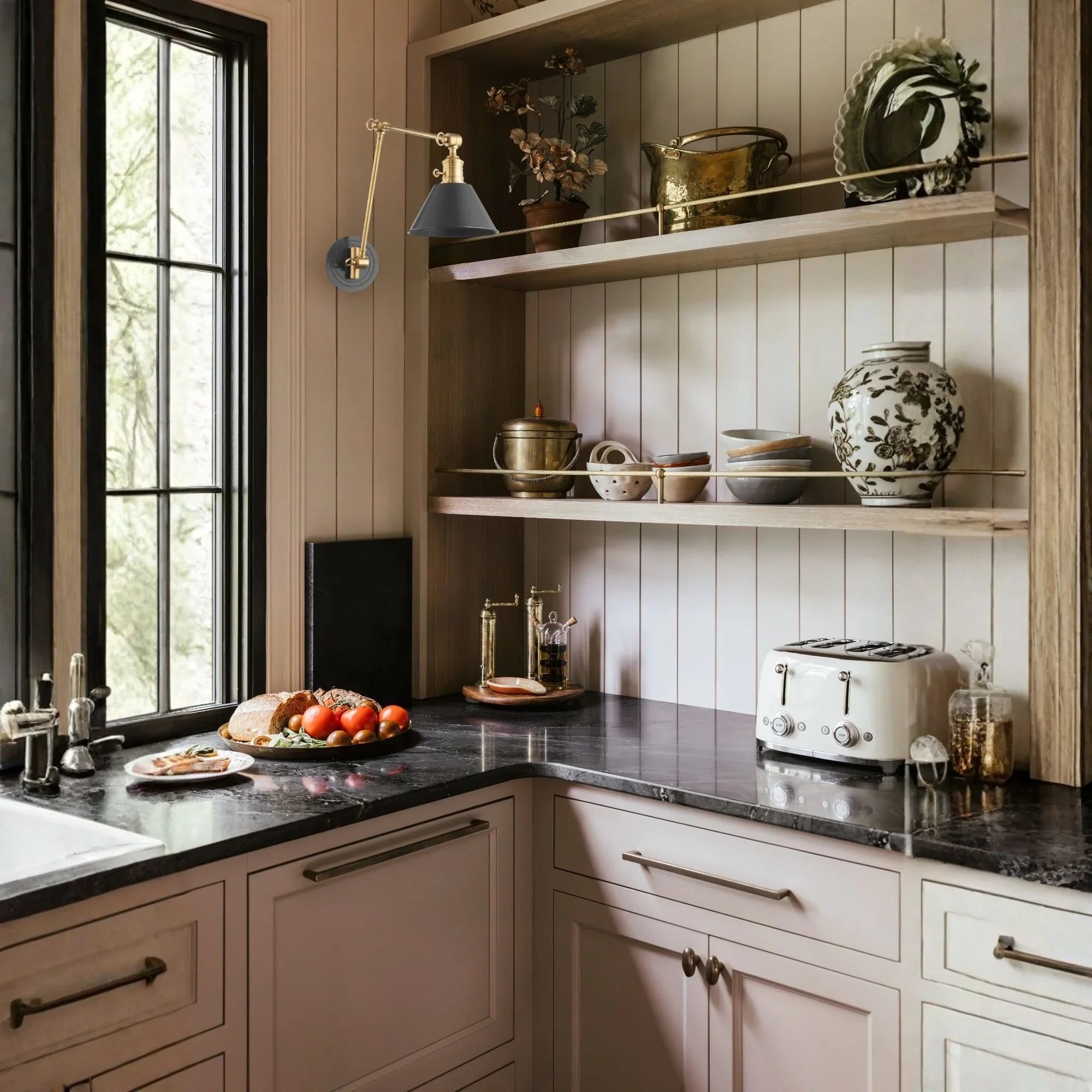 Garden City 23" Swing Arm Lamp, Aged Old Bronze Finish