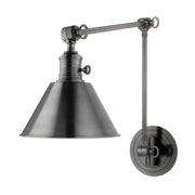 Garden City 23" Swing Arm Lamp, Old Bronze Finish