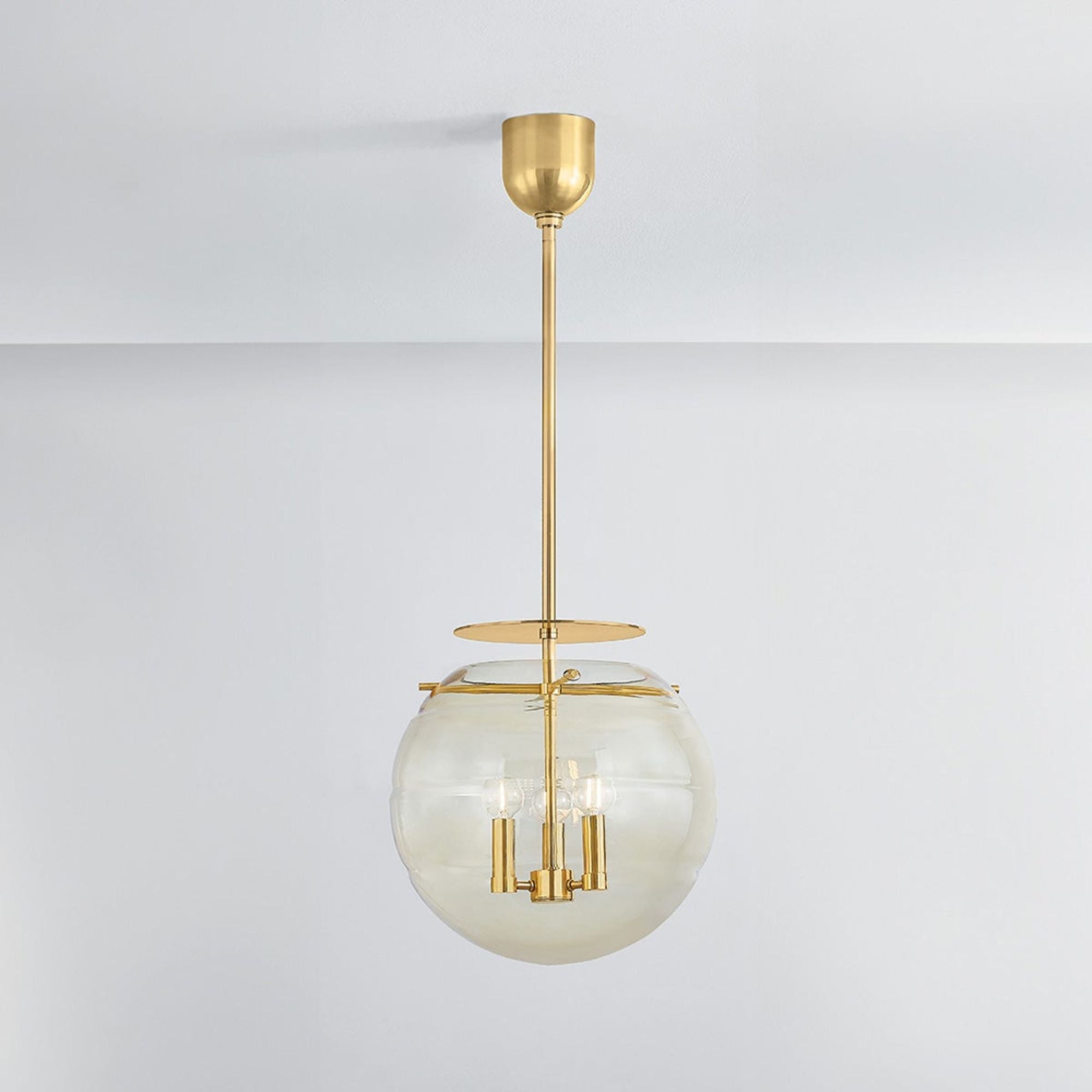 Gill 16" 3-Light Pendant, Aged Brass Finish