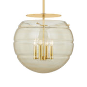Gill 20" 4-Light Pendant, Aged Brass Finish