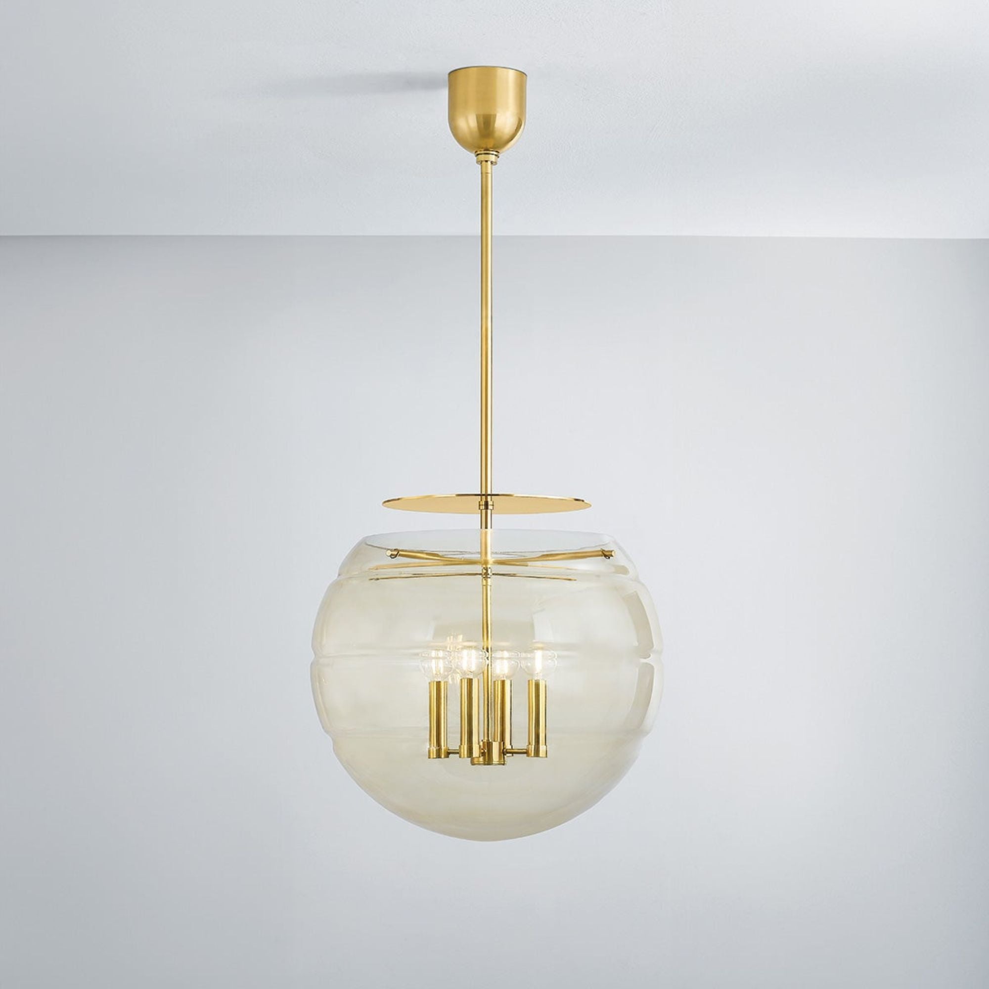 Gill 20" 4-Light Pendant, Aged Brass Finish