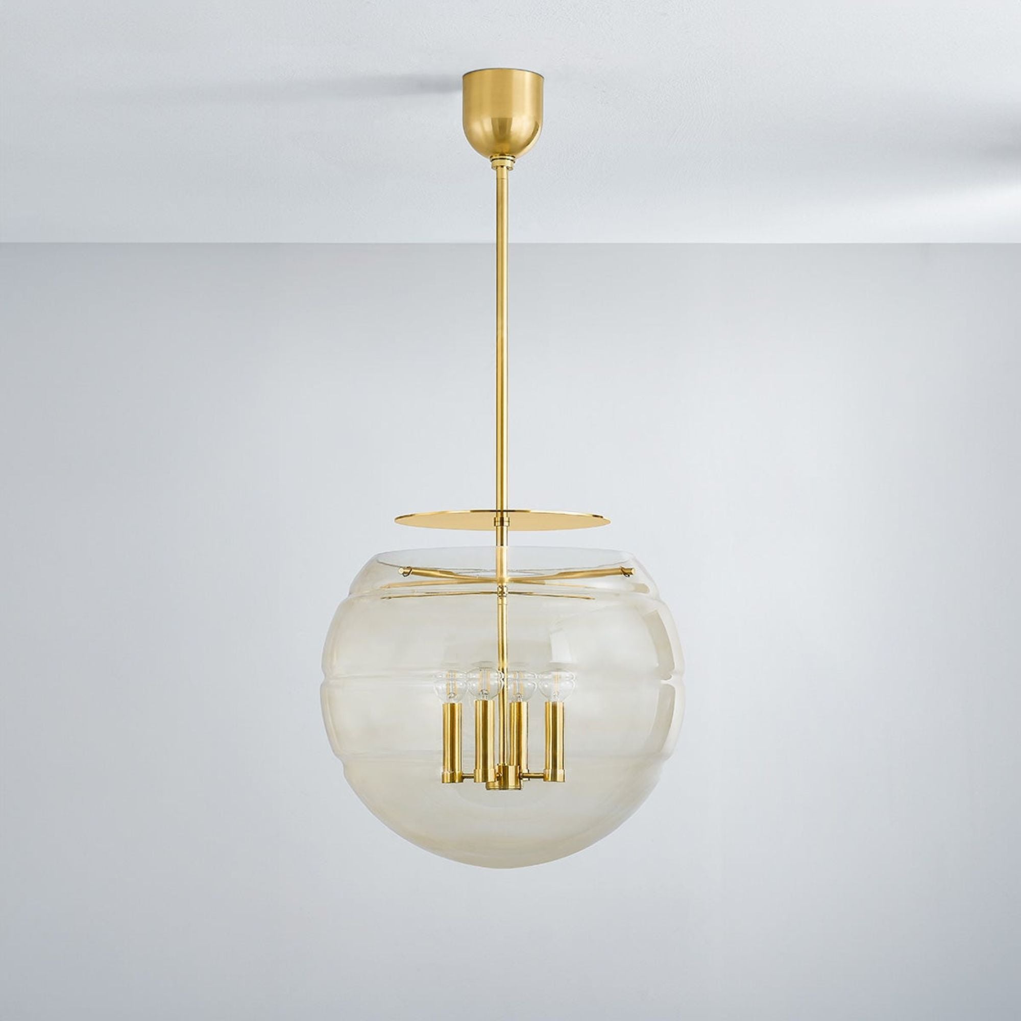 Gill 20" 4-Light Pendant, Aged Brass Finish