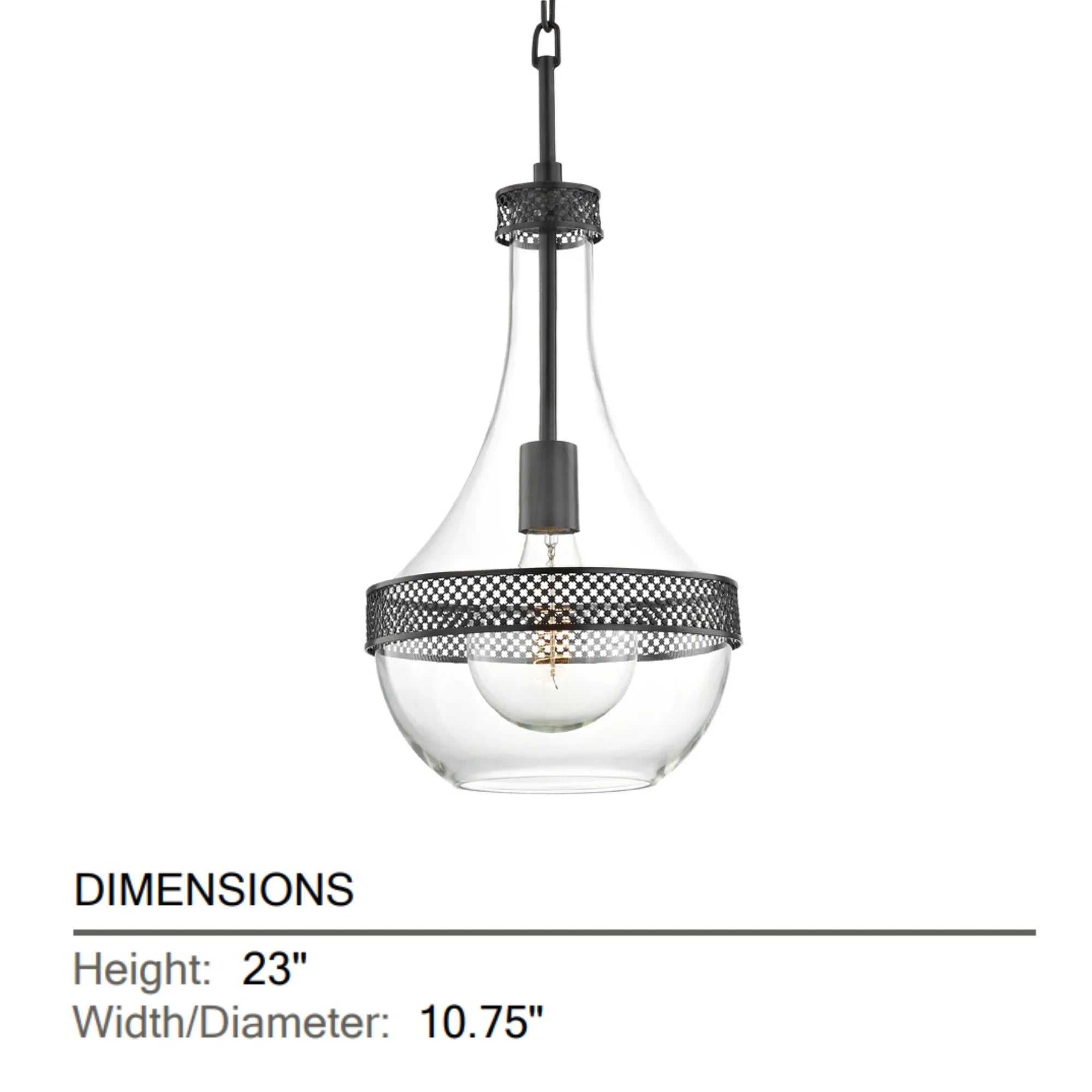 Hudson Valley Lighting - Hagen 10" Pendant, Old Bronze Finish | Bees Lighting