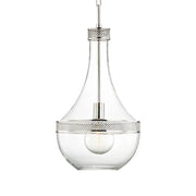 Hagen 14" Pendant, Polished Nickel Finish