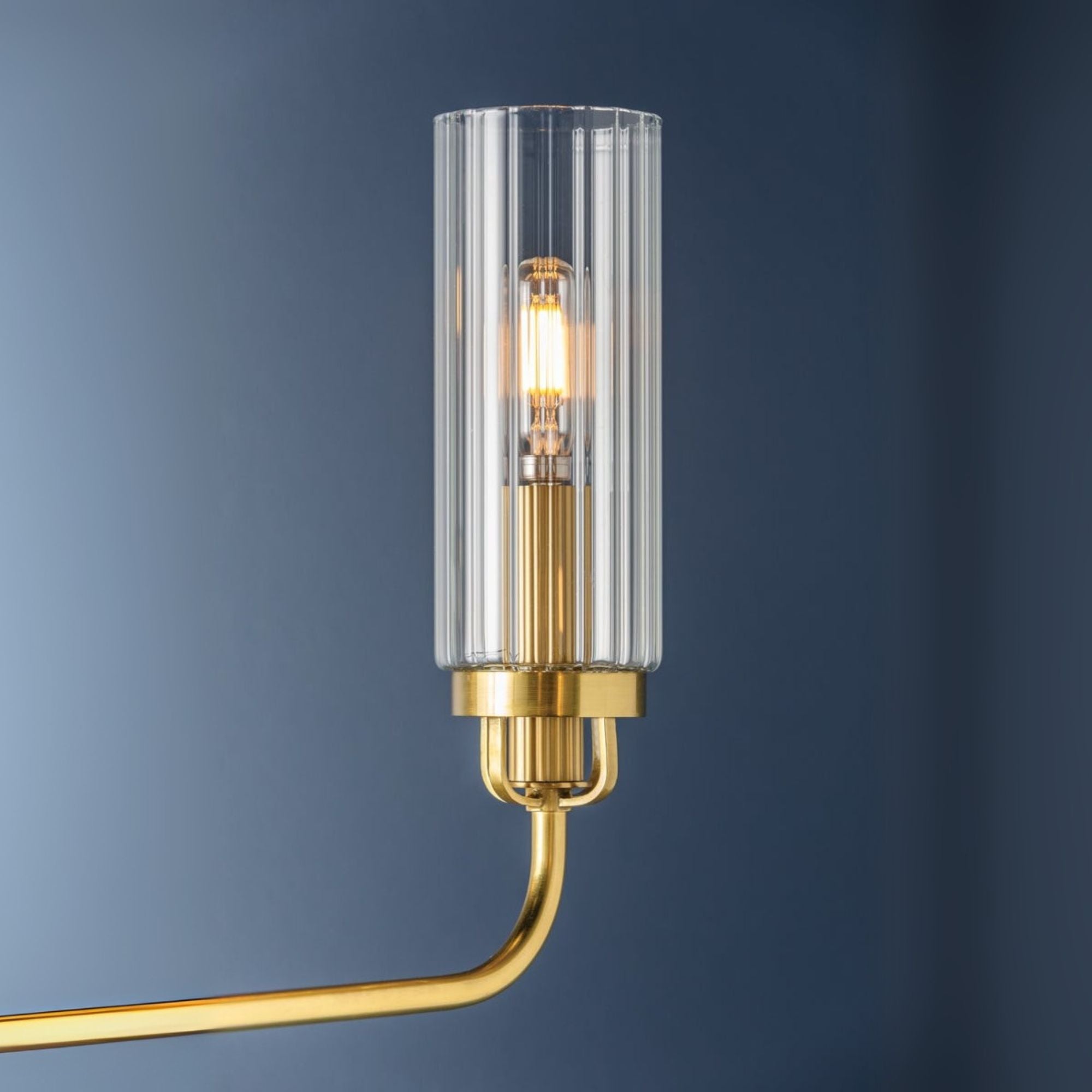 Halifax 48" 6-Light Chandelier, Aged Brass Finish