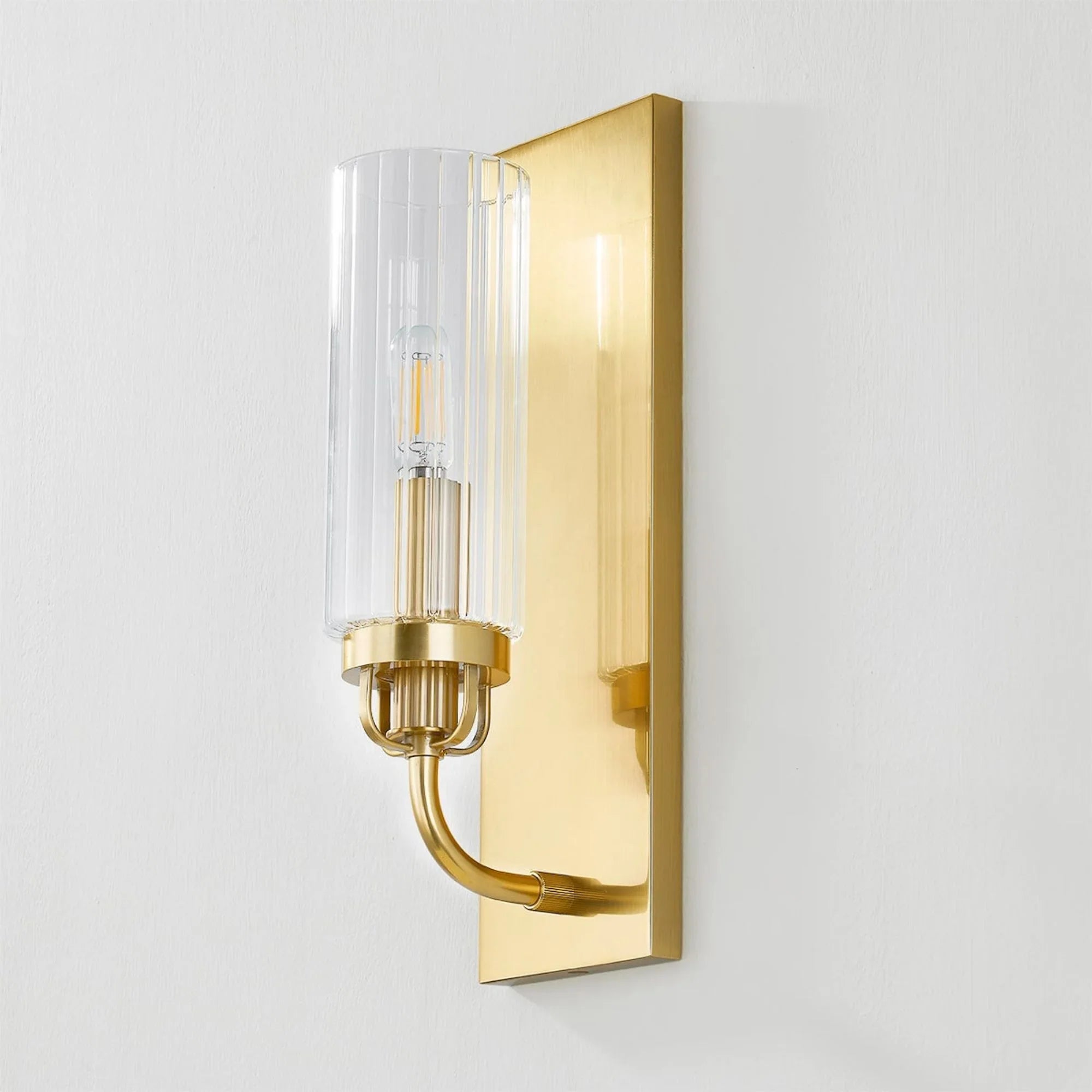 Halifax 14" Wall Sconce, Aged Brass Finish