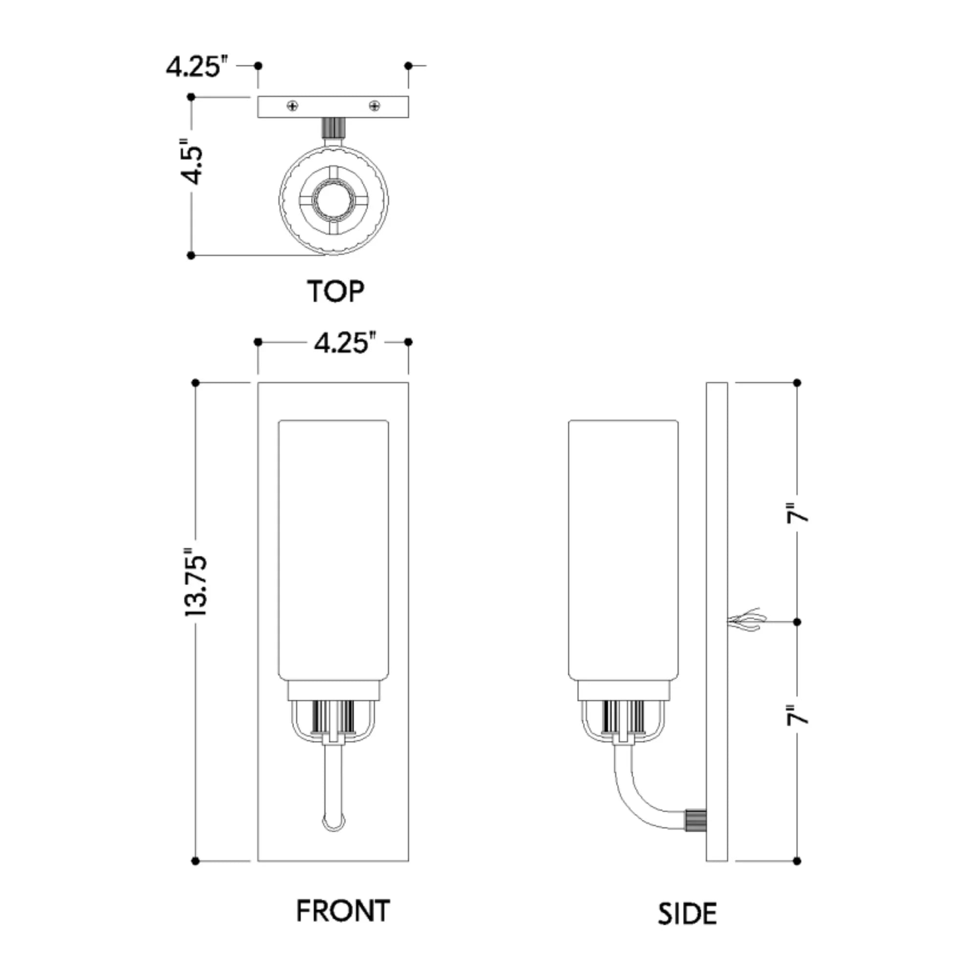 Halifax 14" Wall Sconce, Aged Brass Finish