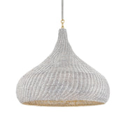 Hampstead 28" Pendant, Aged Brass Finish