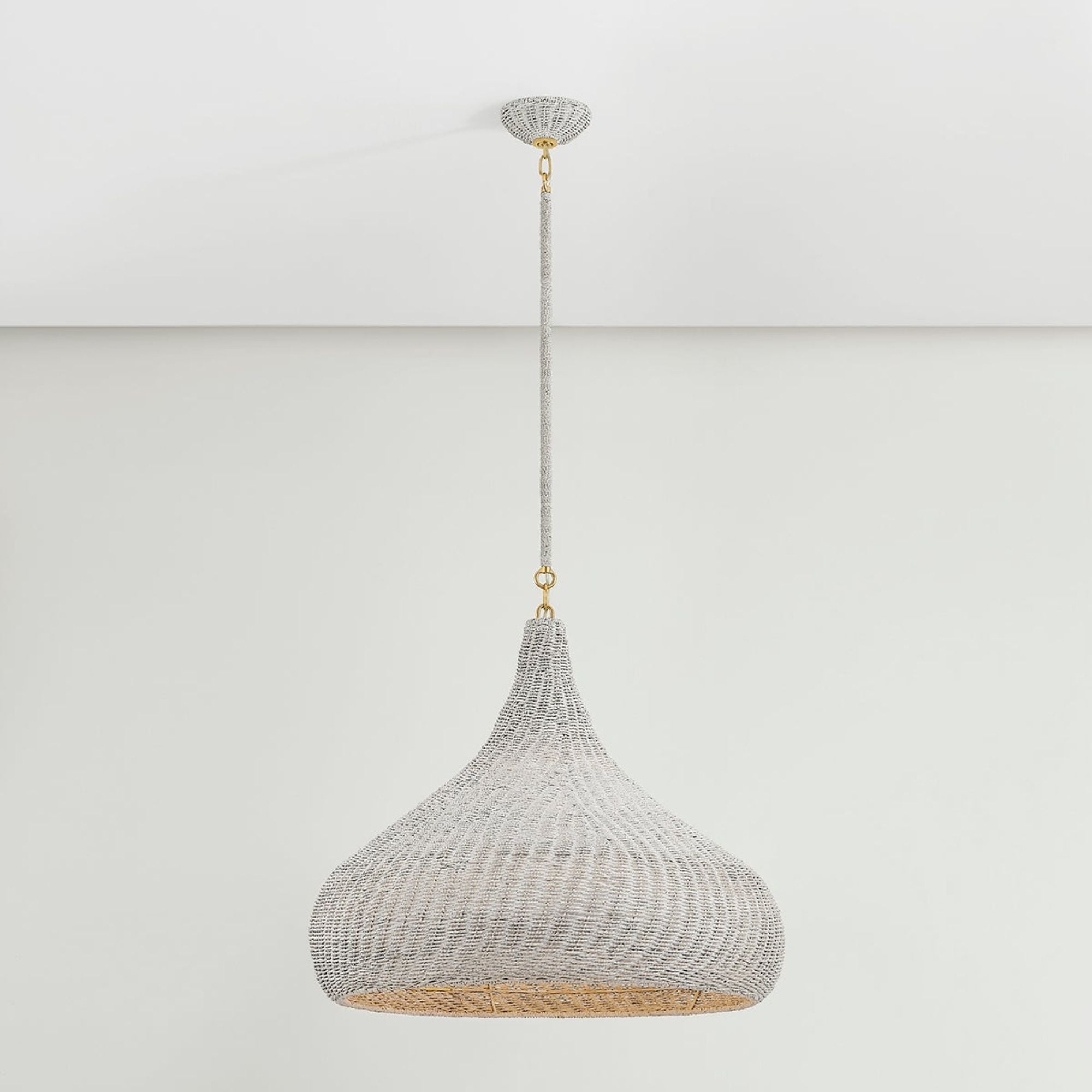 Hampstead 28" Pendant, Aged Brass Finish