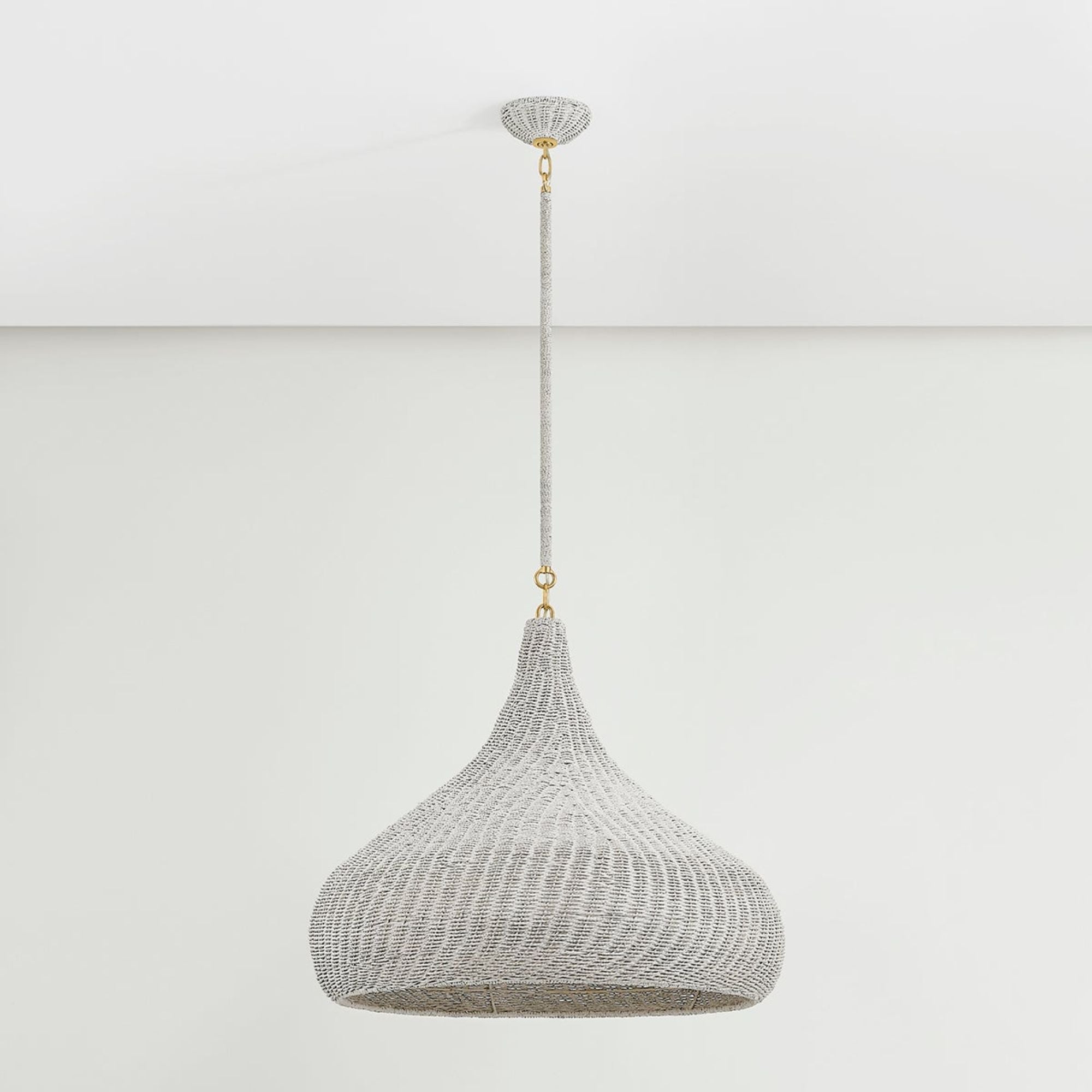 Hampstead 28" Pendant, Aged Brass Finish