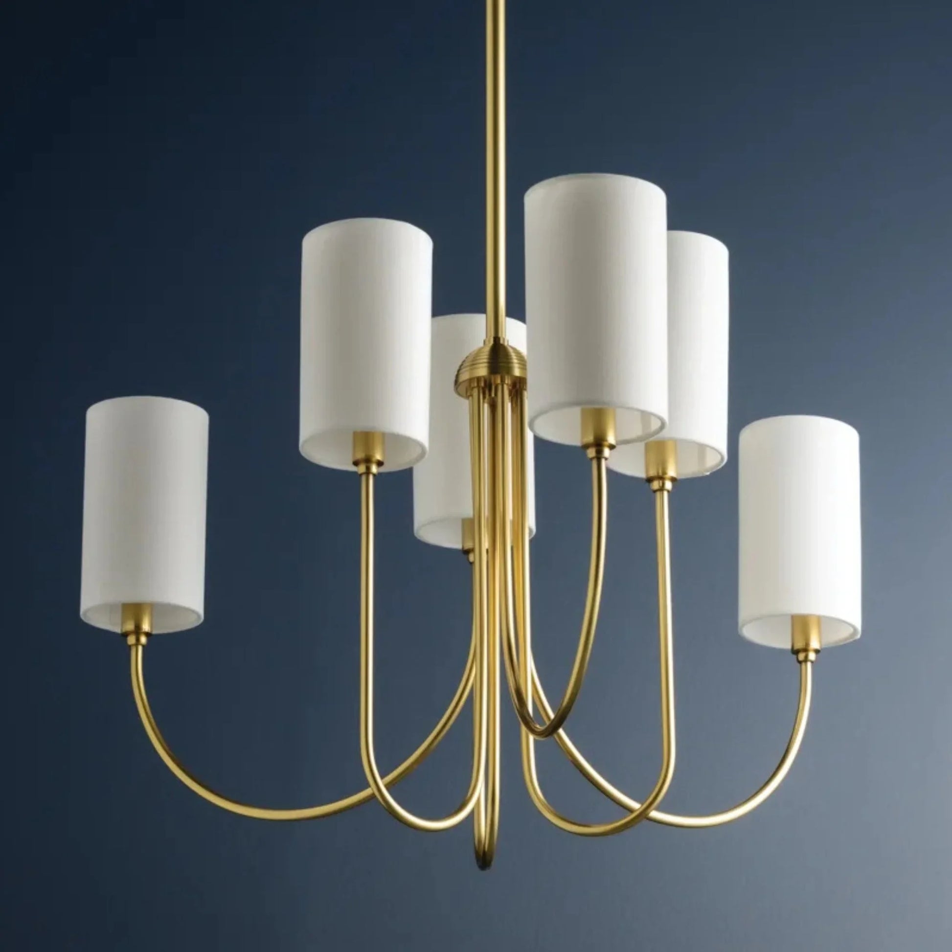 Hudson Valley Lighting - Harlem 28" 6-Light Chandelier, Aged Brass Finish | Bees Lighting