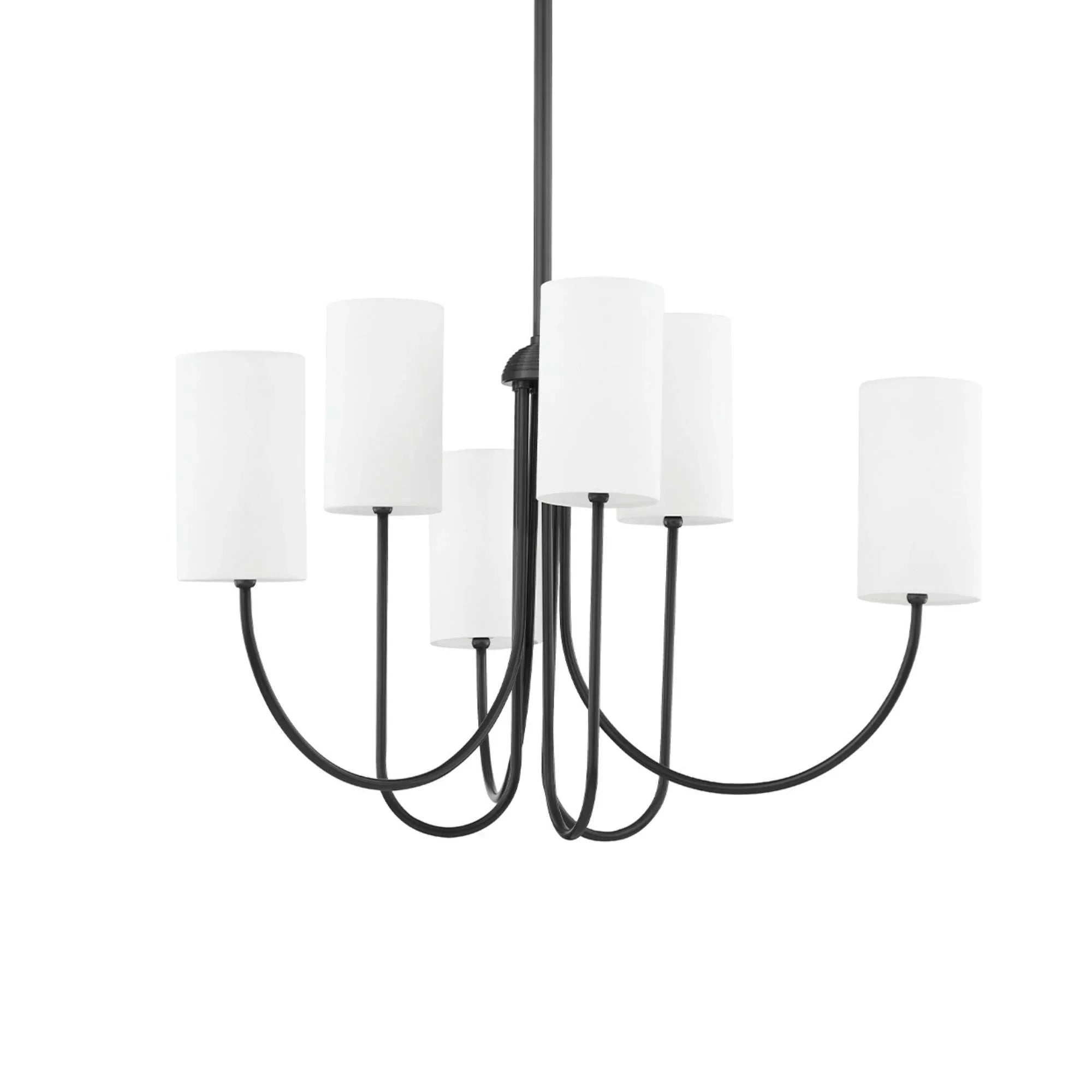 Harlem 28" 6-Light Chandelier, Old Bronze Finish