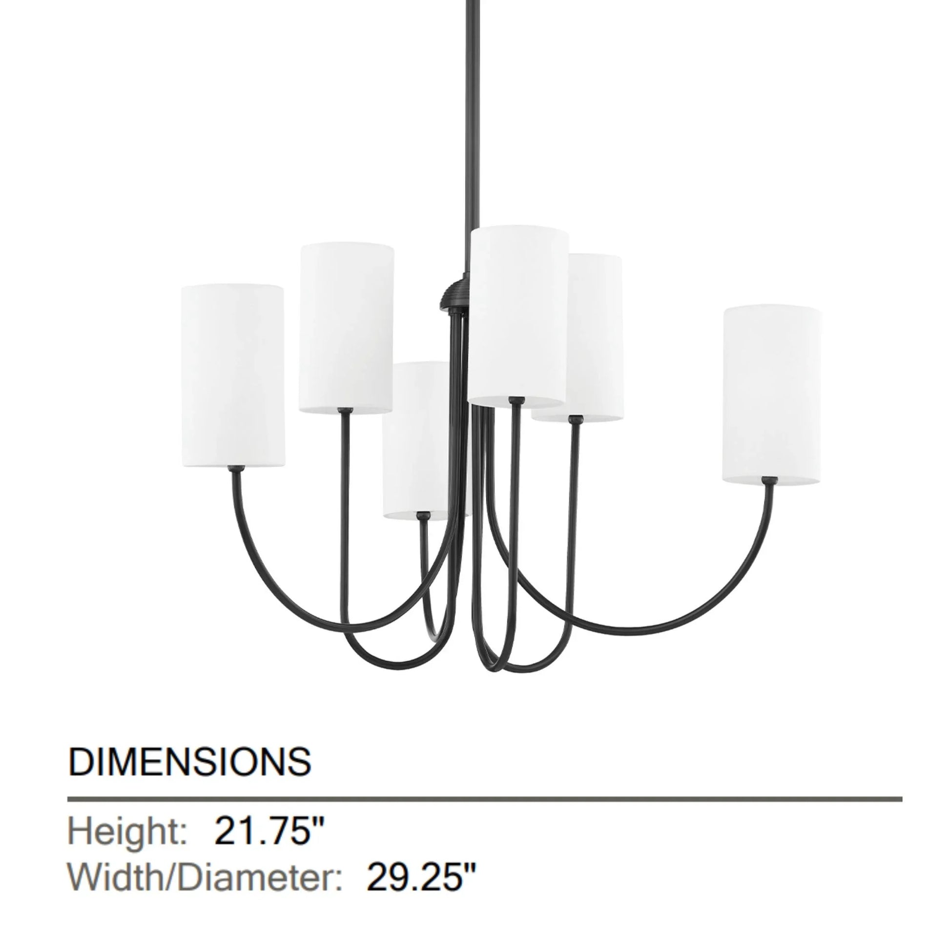 Hudson Valley Lighting - Harlem 28" 6-Light Chandelier, Old Bronze Finish | Bees Lighting