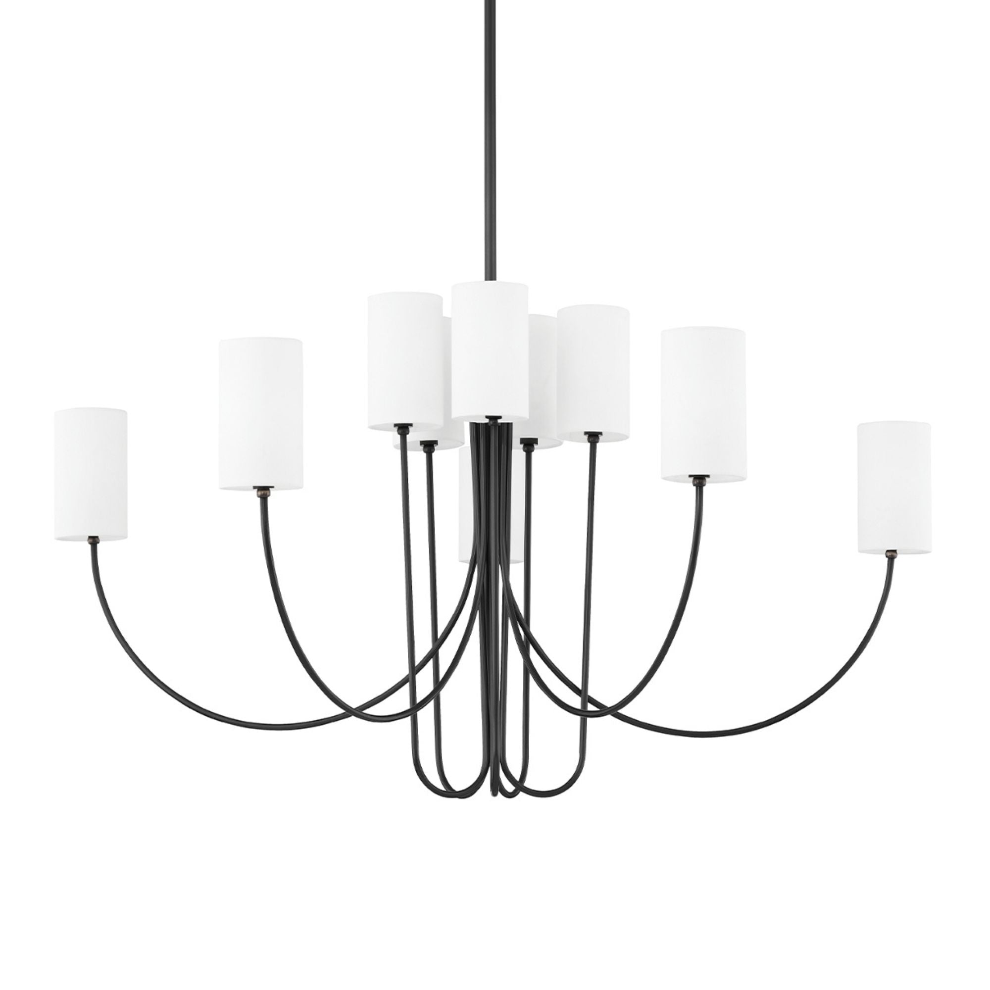 Harlem 48" 10-Light Chandelier, Old Bronze Finish
