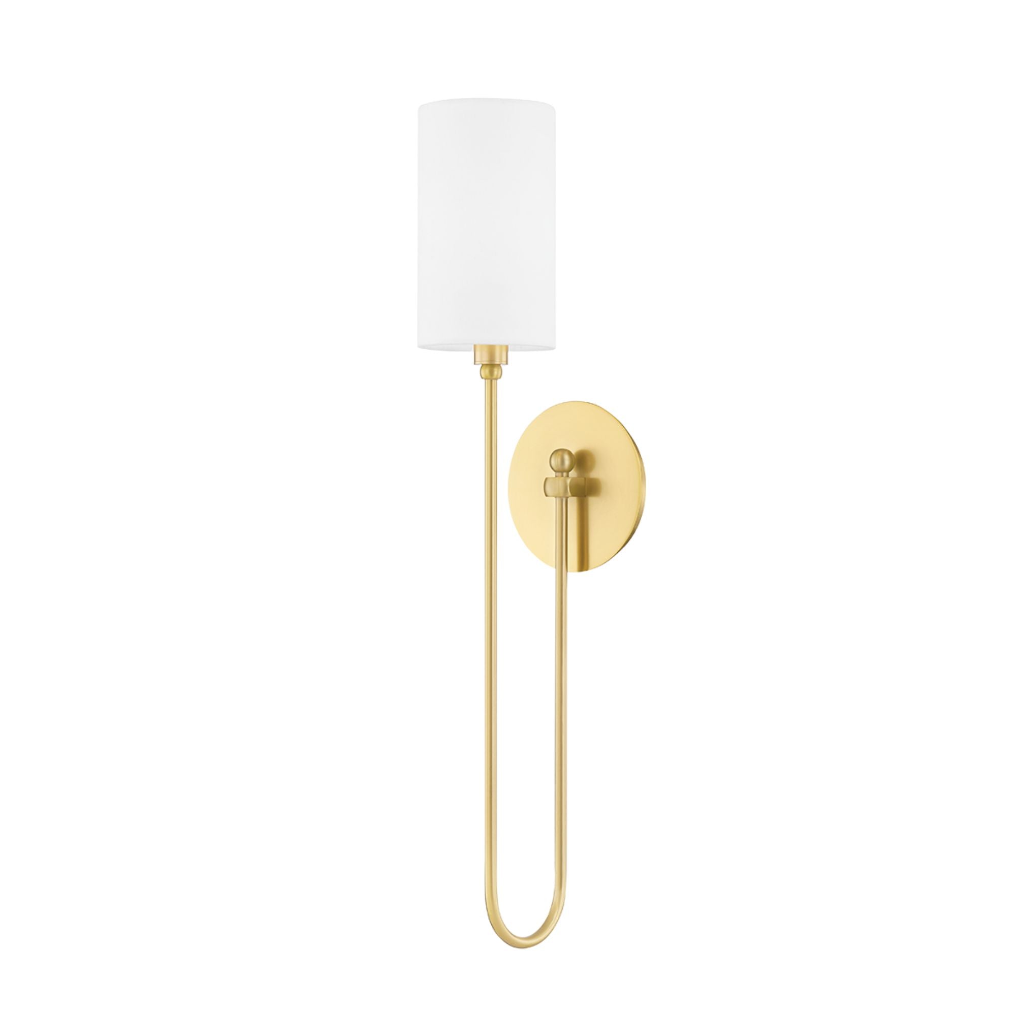 Harlem 24" Wall Sconce, Aged Brass Finish