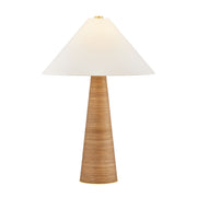 Hudson Valley Haviland Table Lamp, 31.25 in. Height, Aged Brass with White Linen Shade